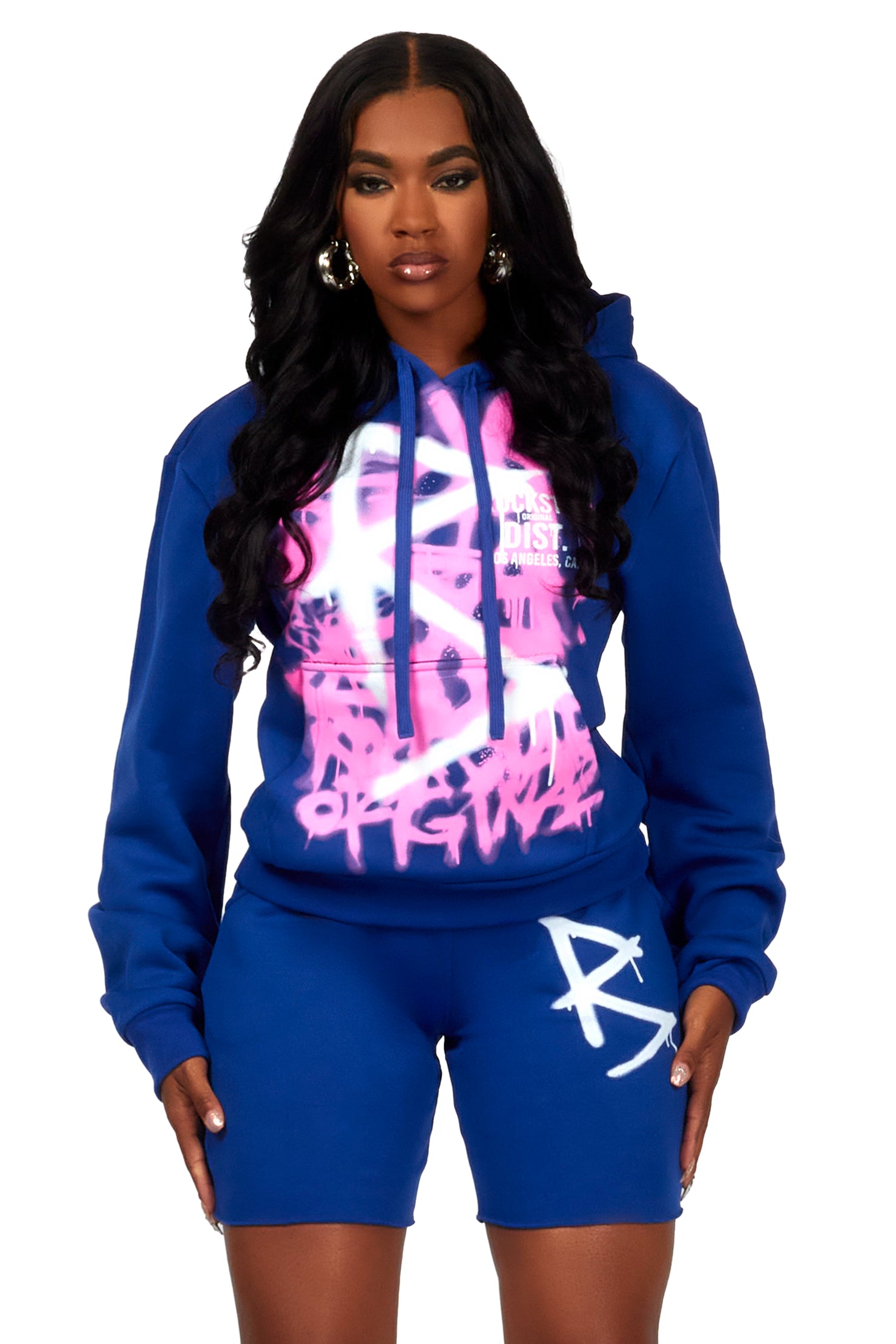 Nahomy Royal Blue Short Set