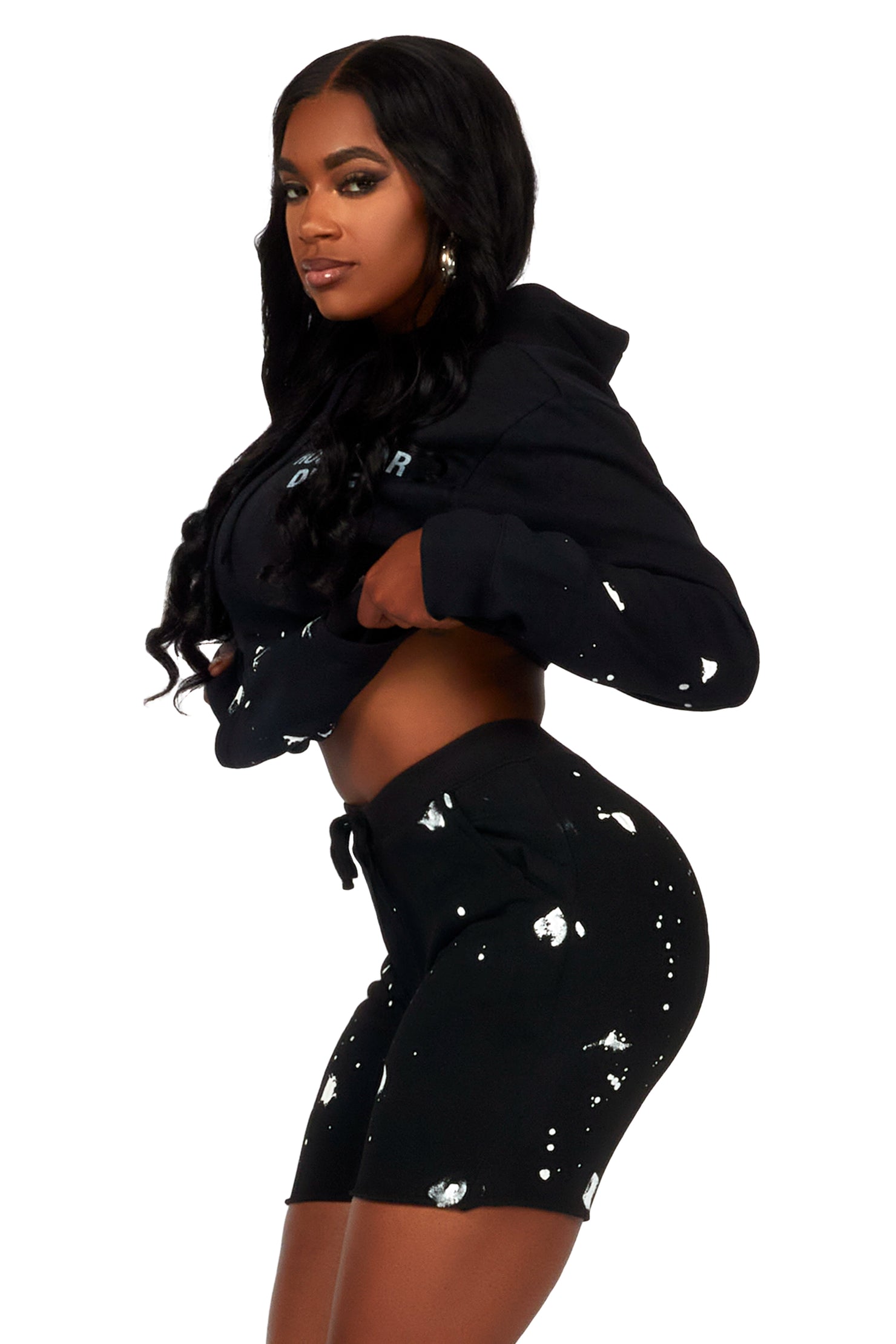 Just Between Us Black Short Set