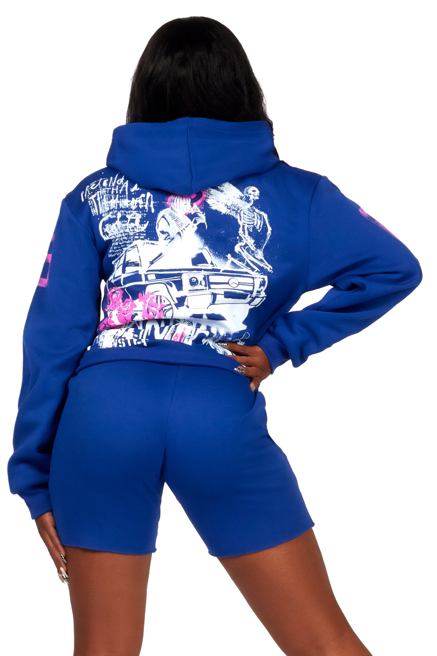Rich Gang Royal Blue Short Set
