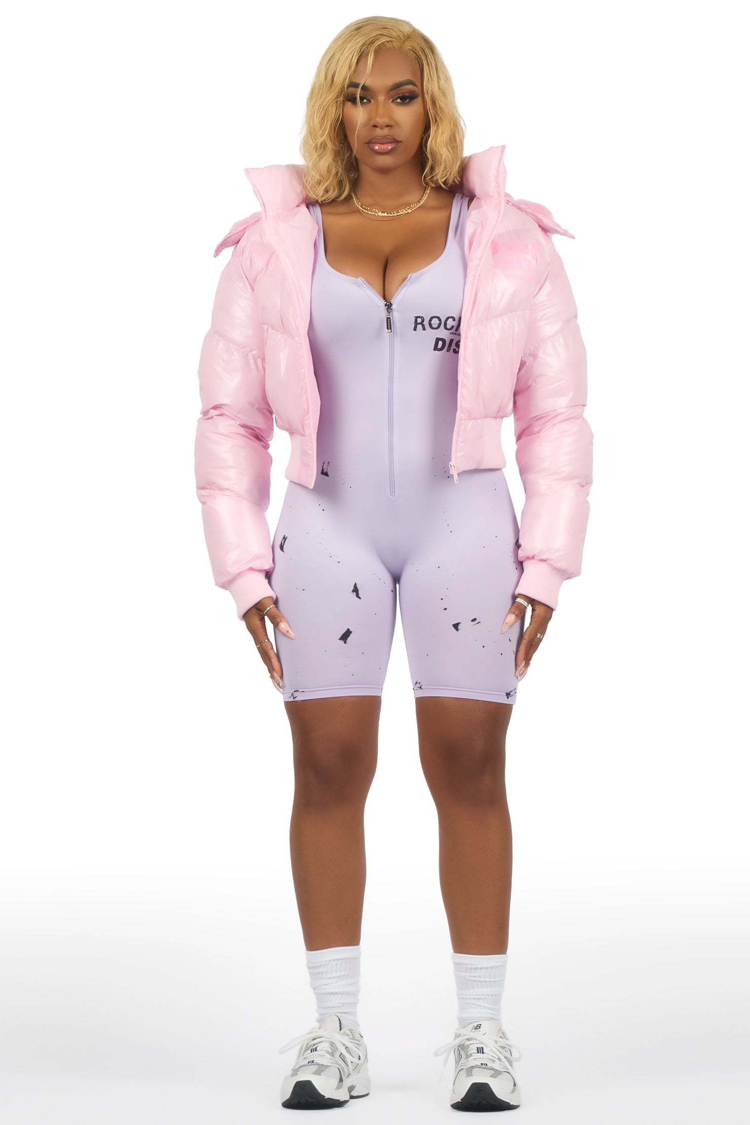 Moncia Pink Puffer Jacket