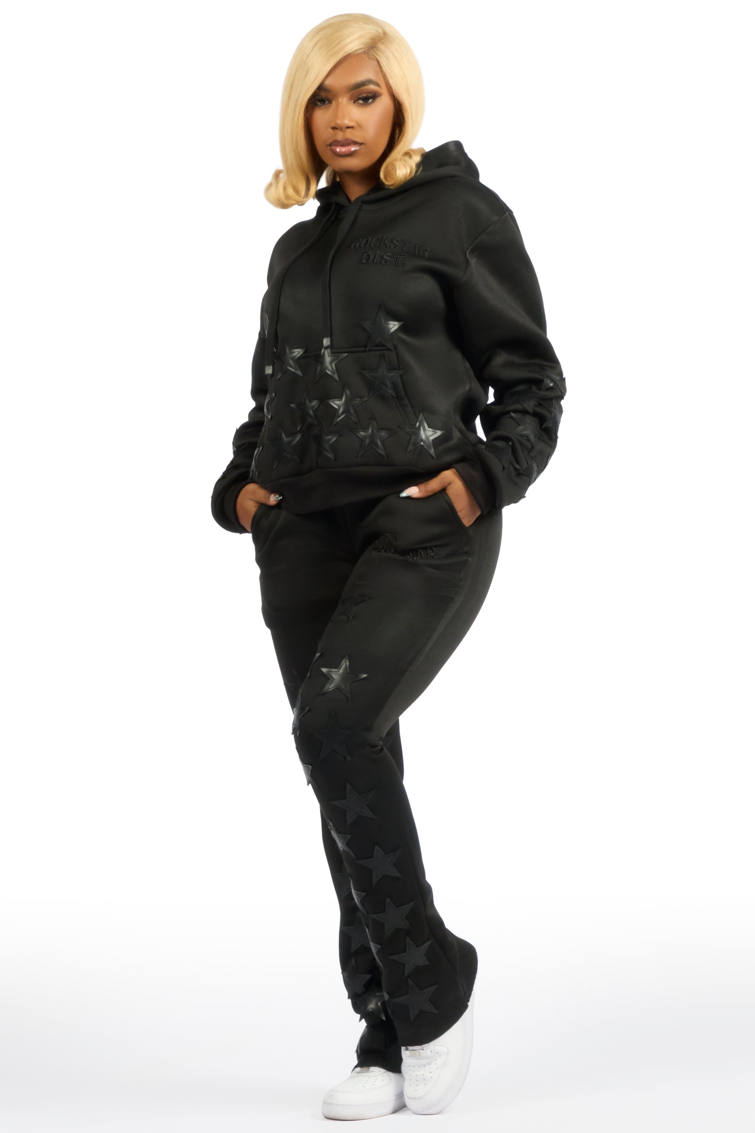 Starlena Black Stacked Track Set