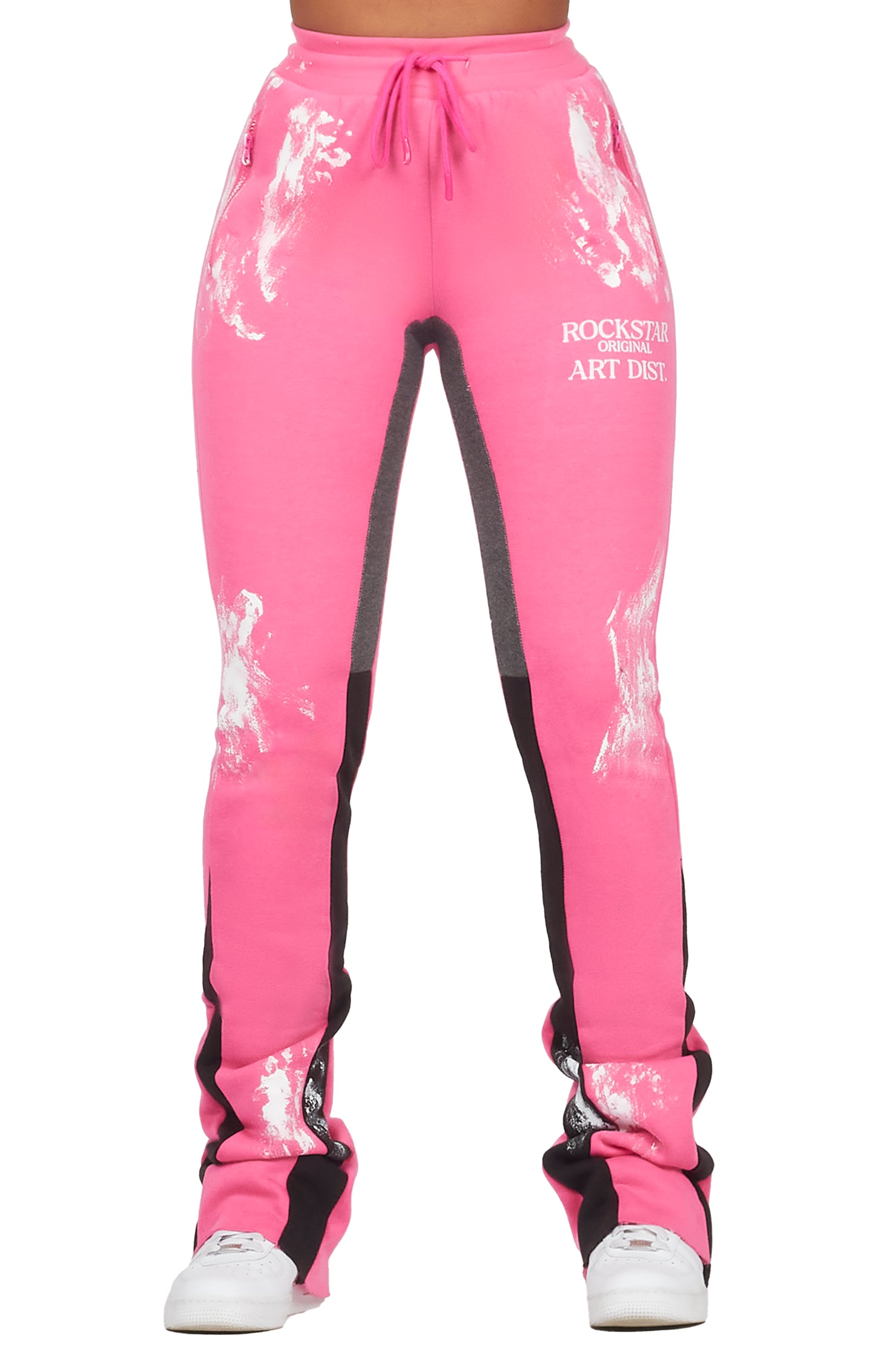 Filipa Hot Pink Stacked Flare Pant