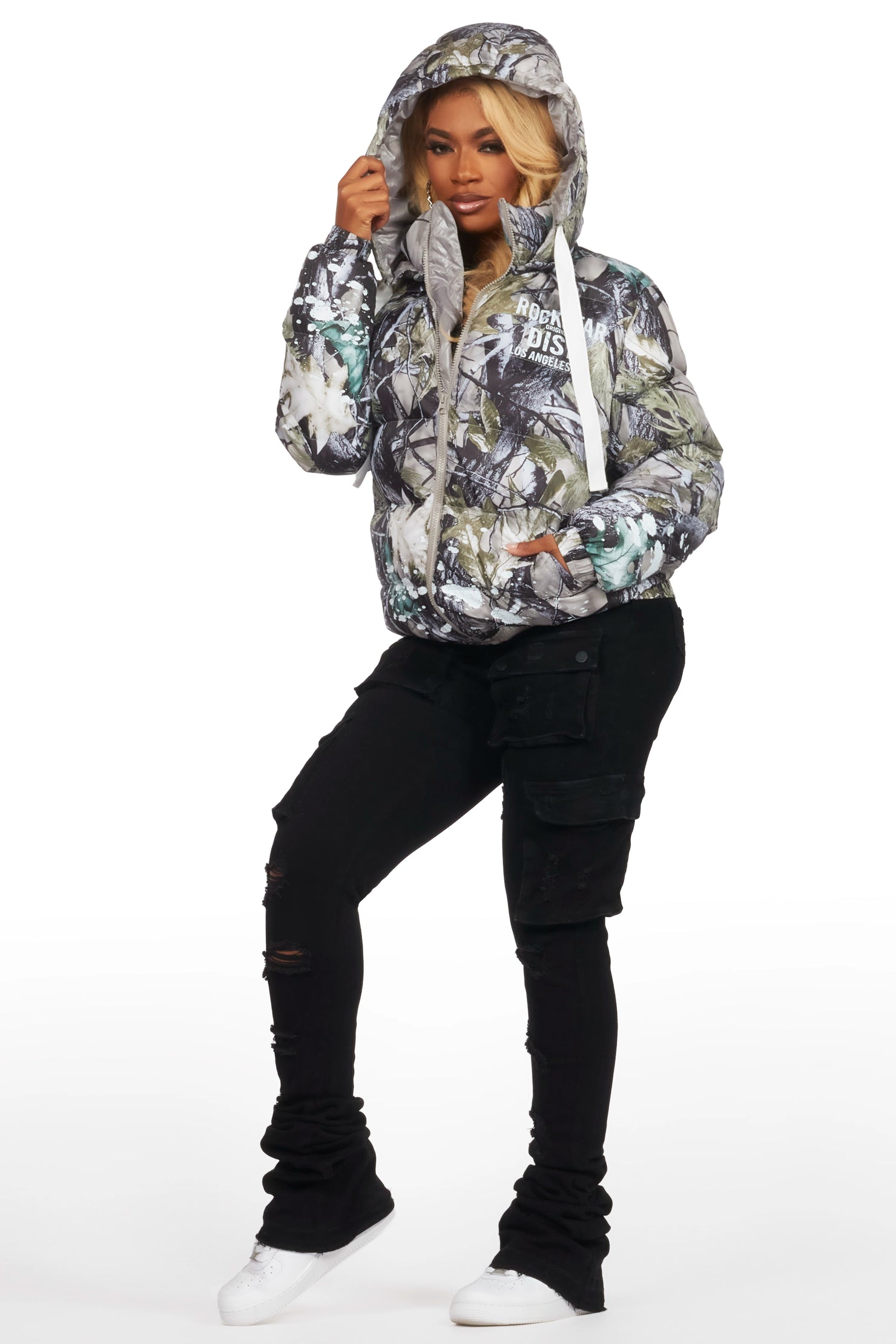 Art Dist. 2.0 Tree Camo Puffer Jacket