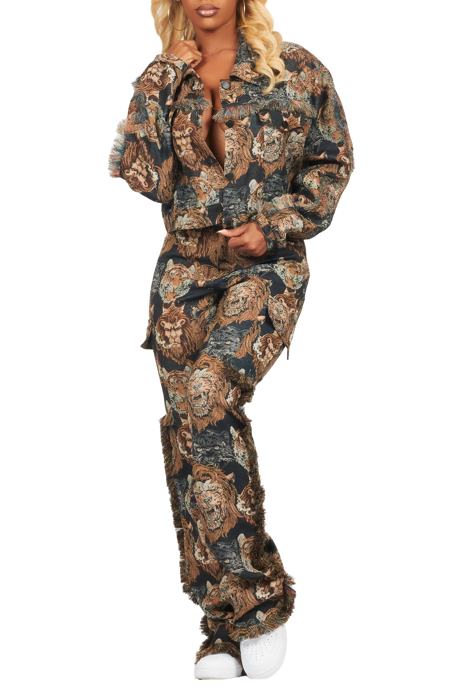 Ilishia Black Tapestry Jacket