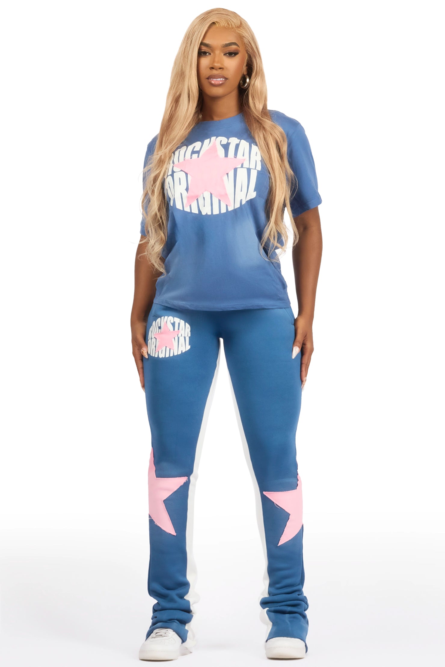 Kaliyah Navy T-Shirt Trackset