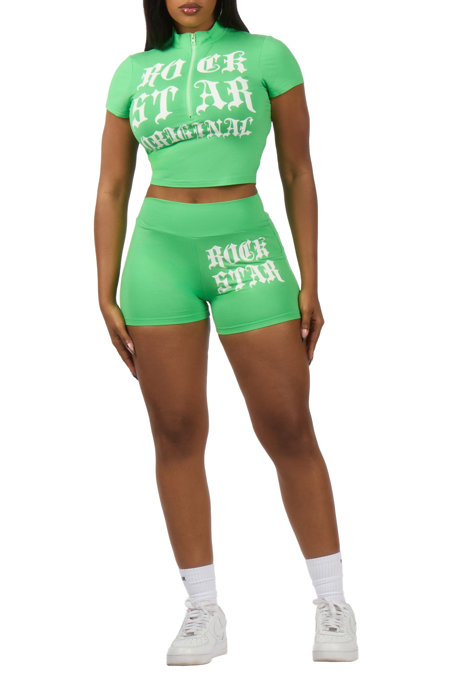 Takeshia Green Short Set