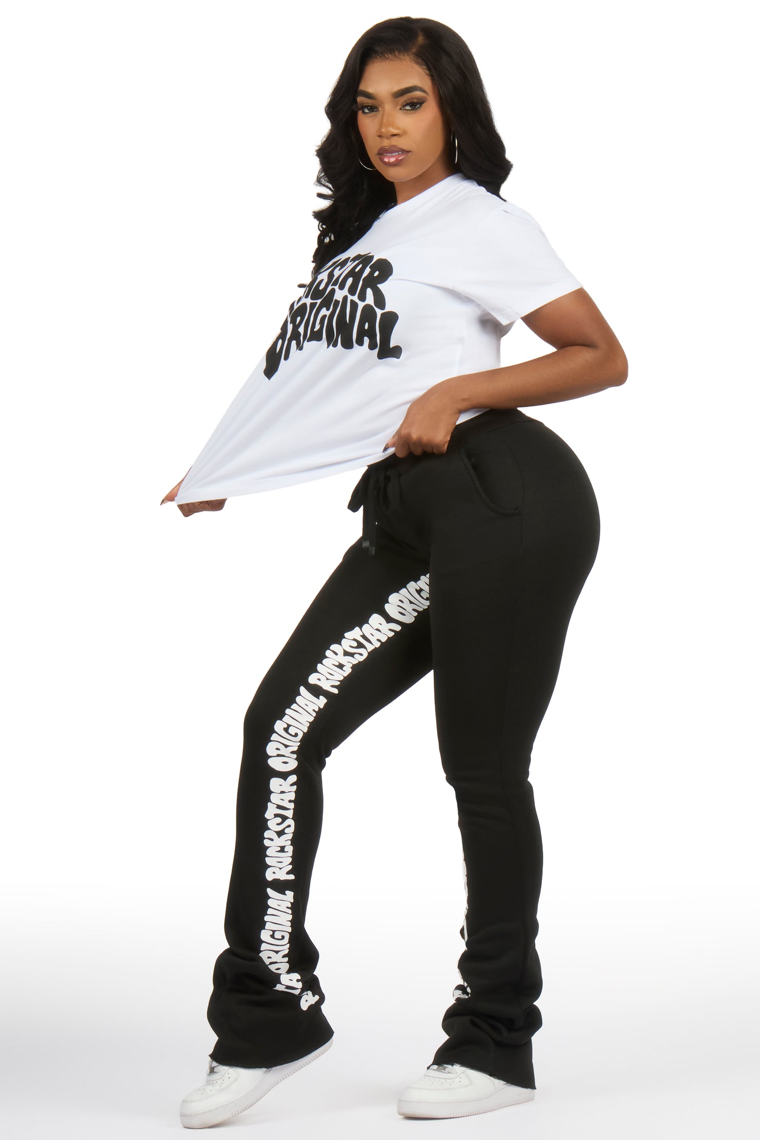 Monique White/Black T-Shirt Trackset