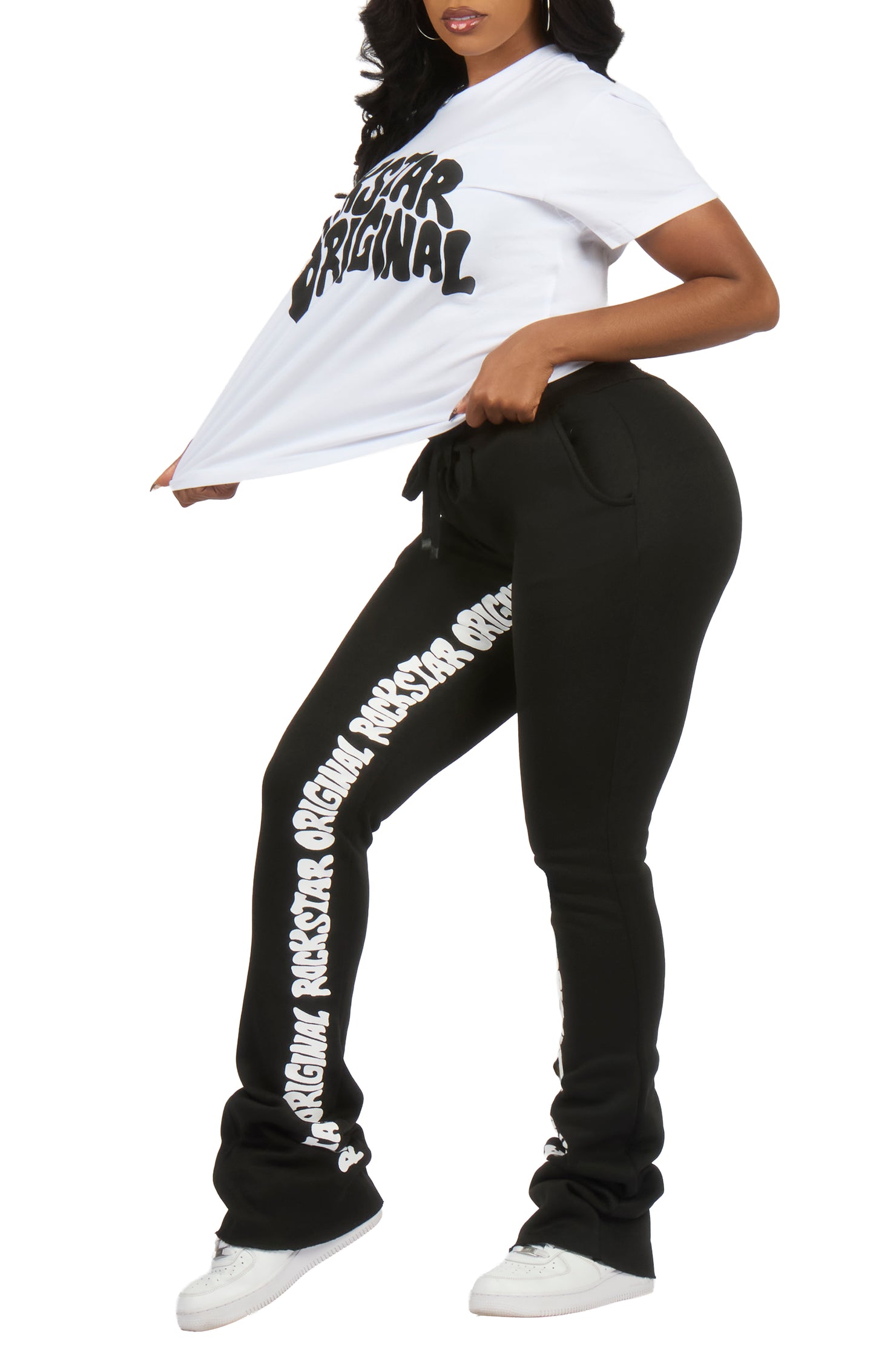 Monique White/Black T-Shirt Trackset