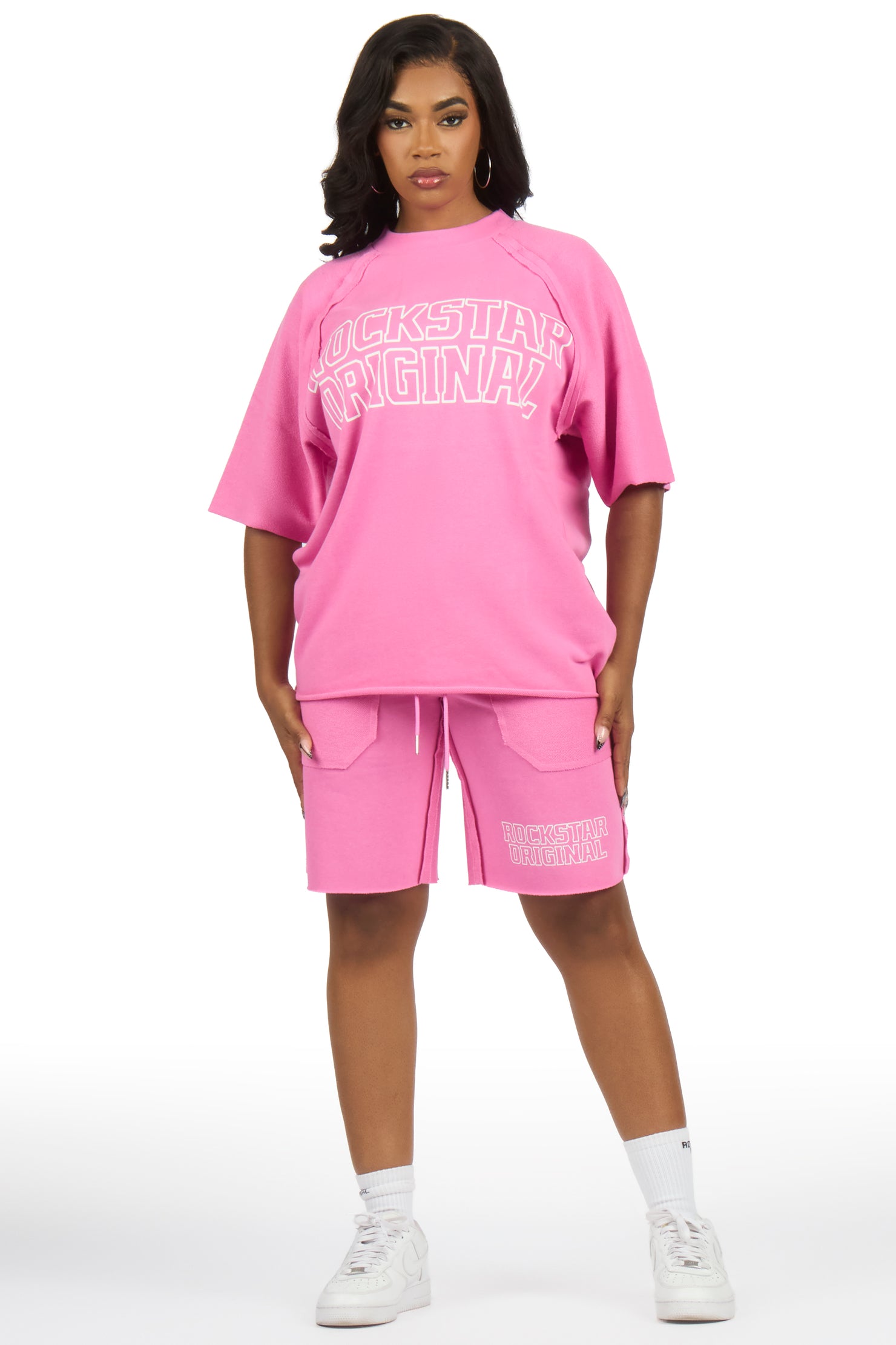 Vianney Pink T-Shirt Short Set