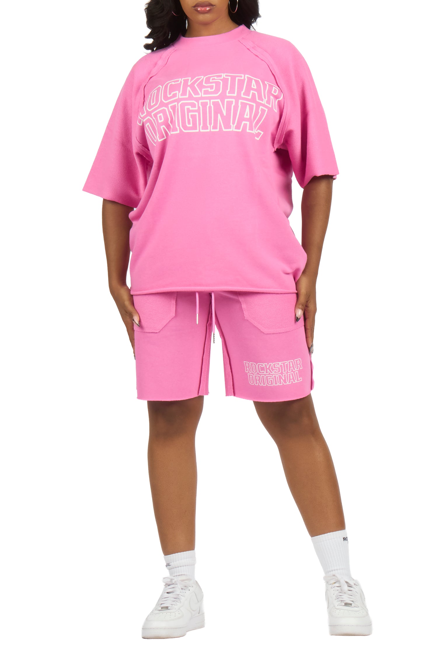 Vianney Pink T-Shirt Short Set