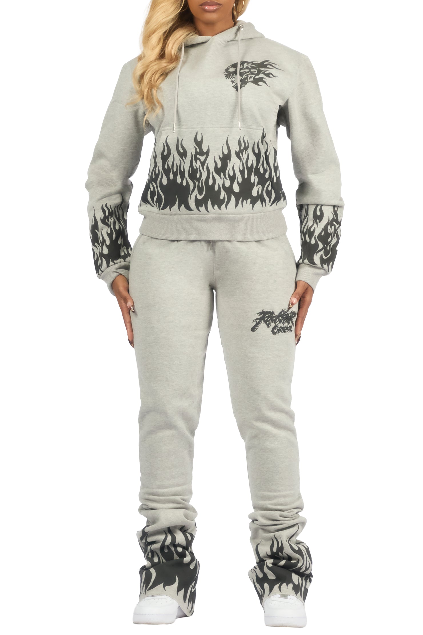 Arais Heather Grey Super Stacked Flare Trackset