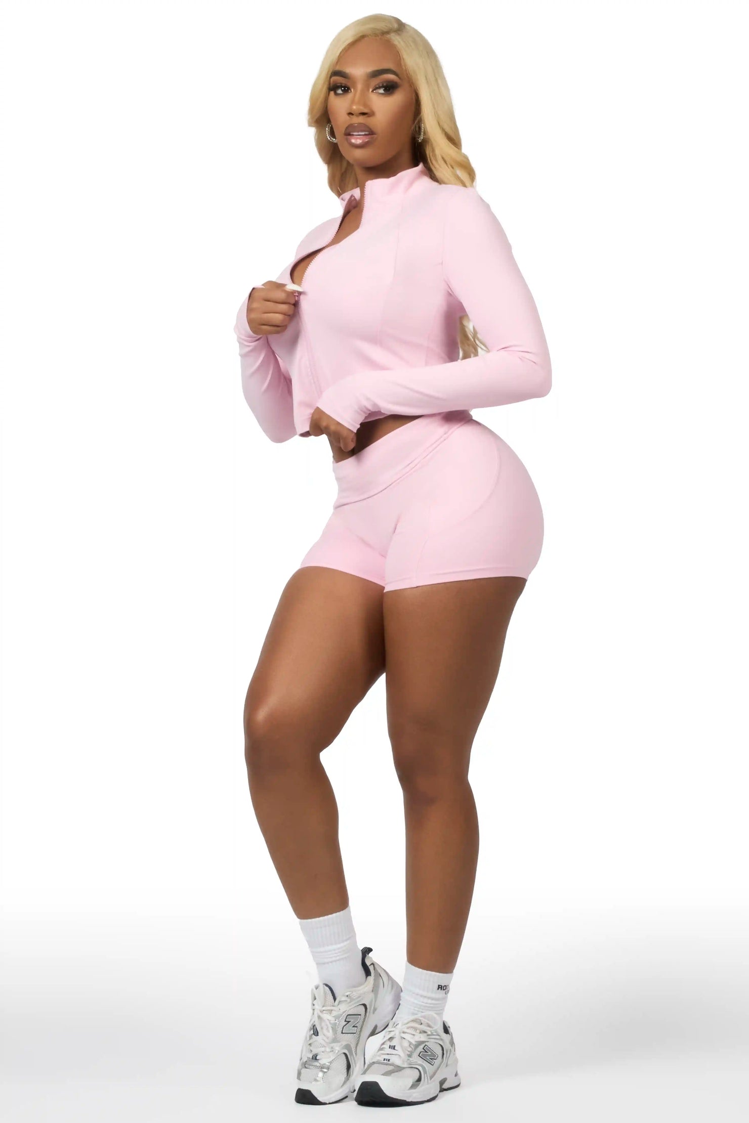 Karlina Pink Long Sleeve Active Set