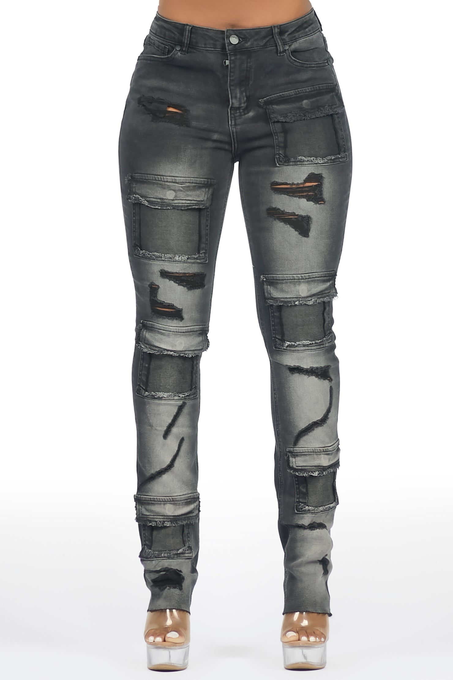 Kritisha Black Cargo Skinny Jean