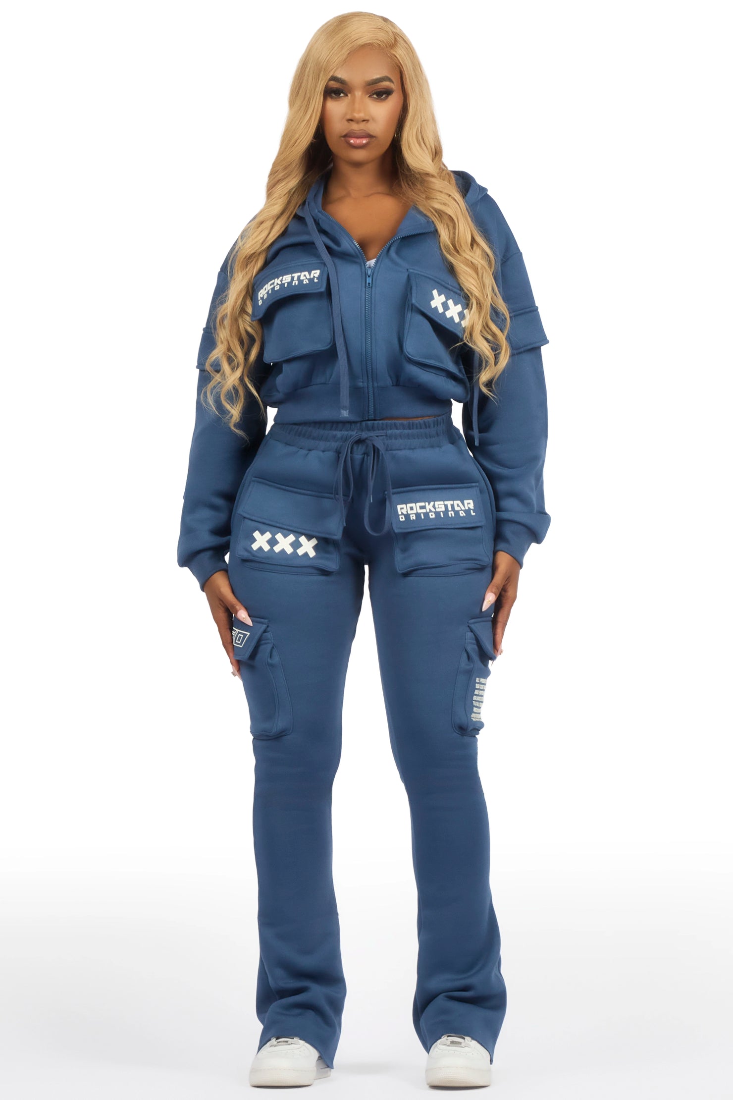 Natanya Navy Cargo Stacked Trackset