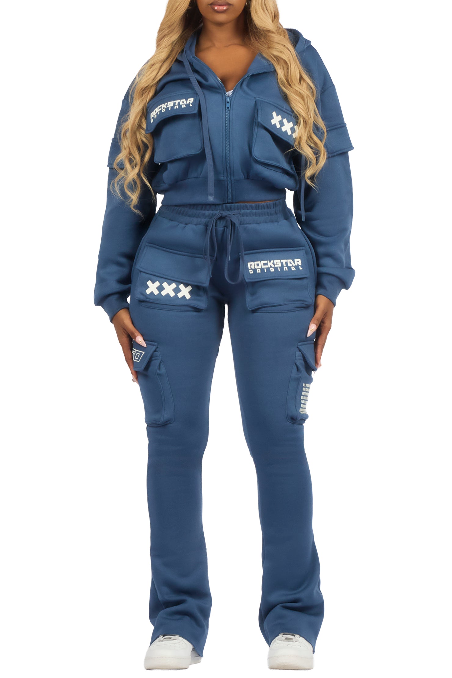 Natanya Navy Cargo Stacked Trackset