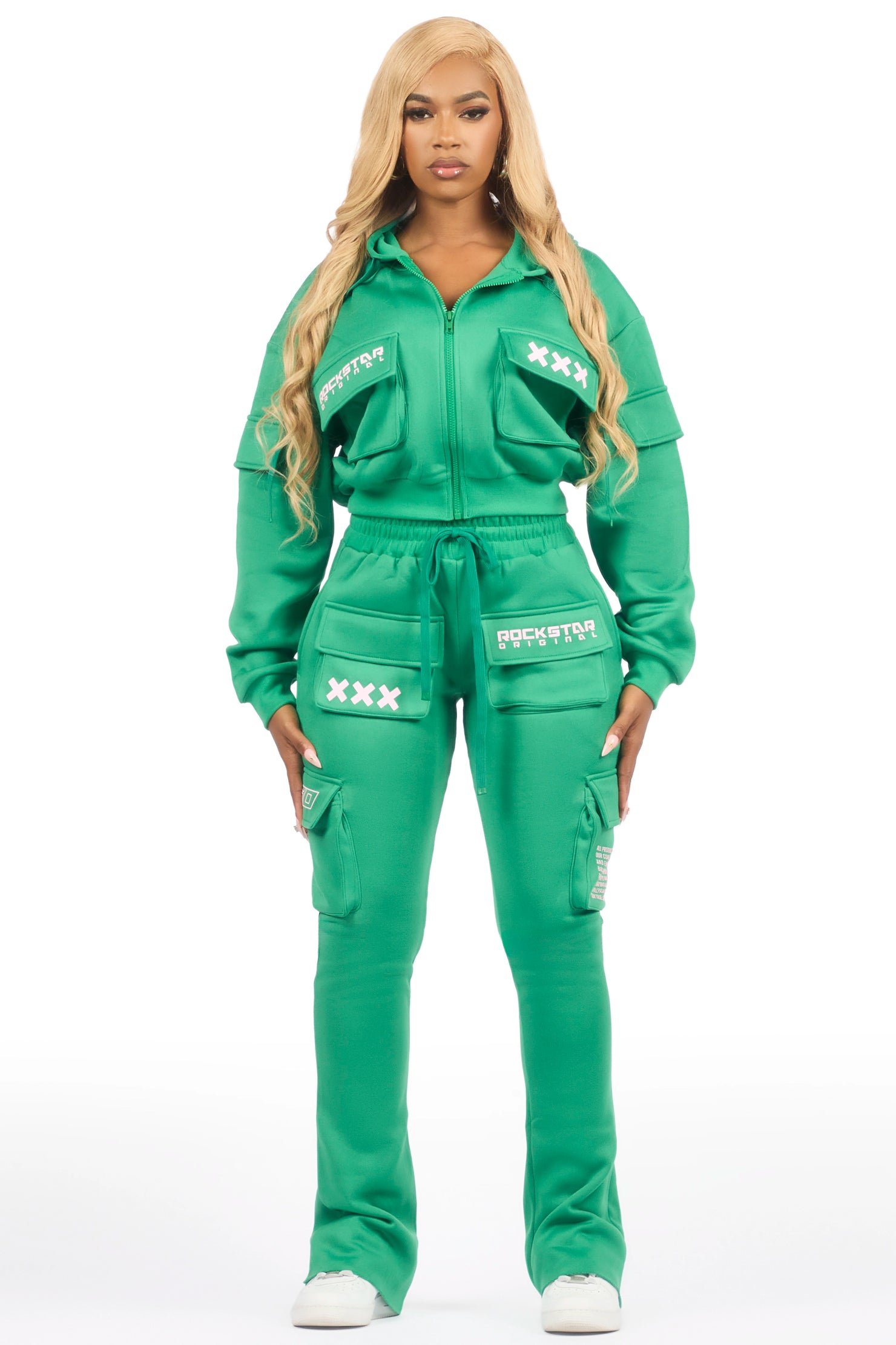 Natanya Green Cargo Stacked Trackset