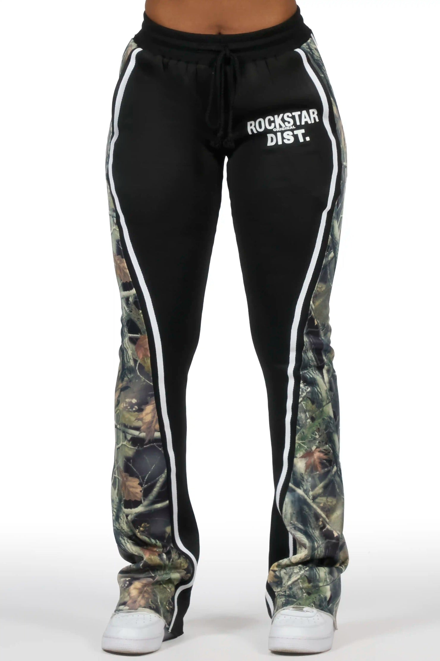 Soana Black Stacked Track Pant