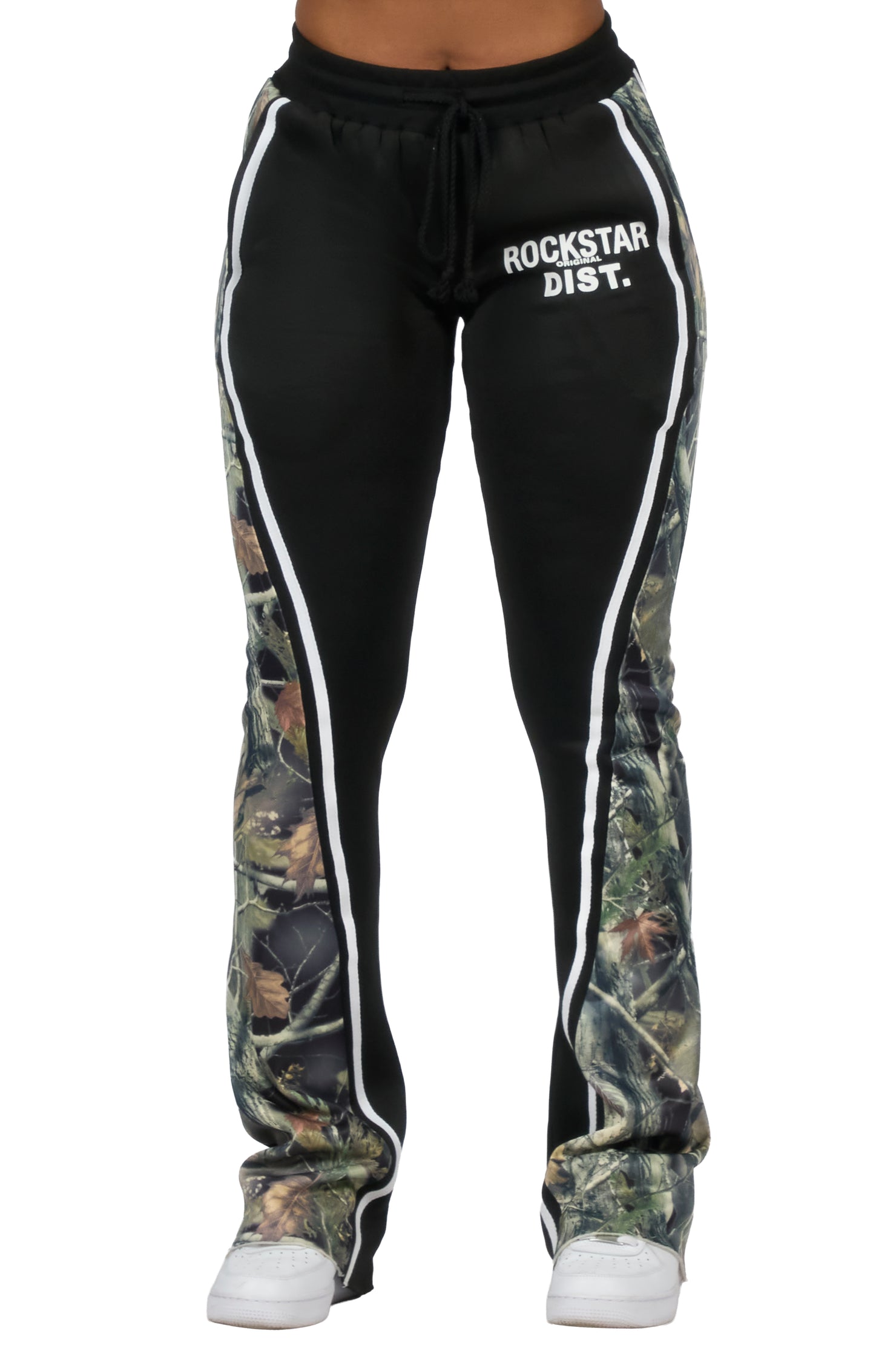 Soana Black Stacked Track Pant