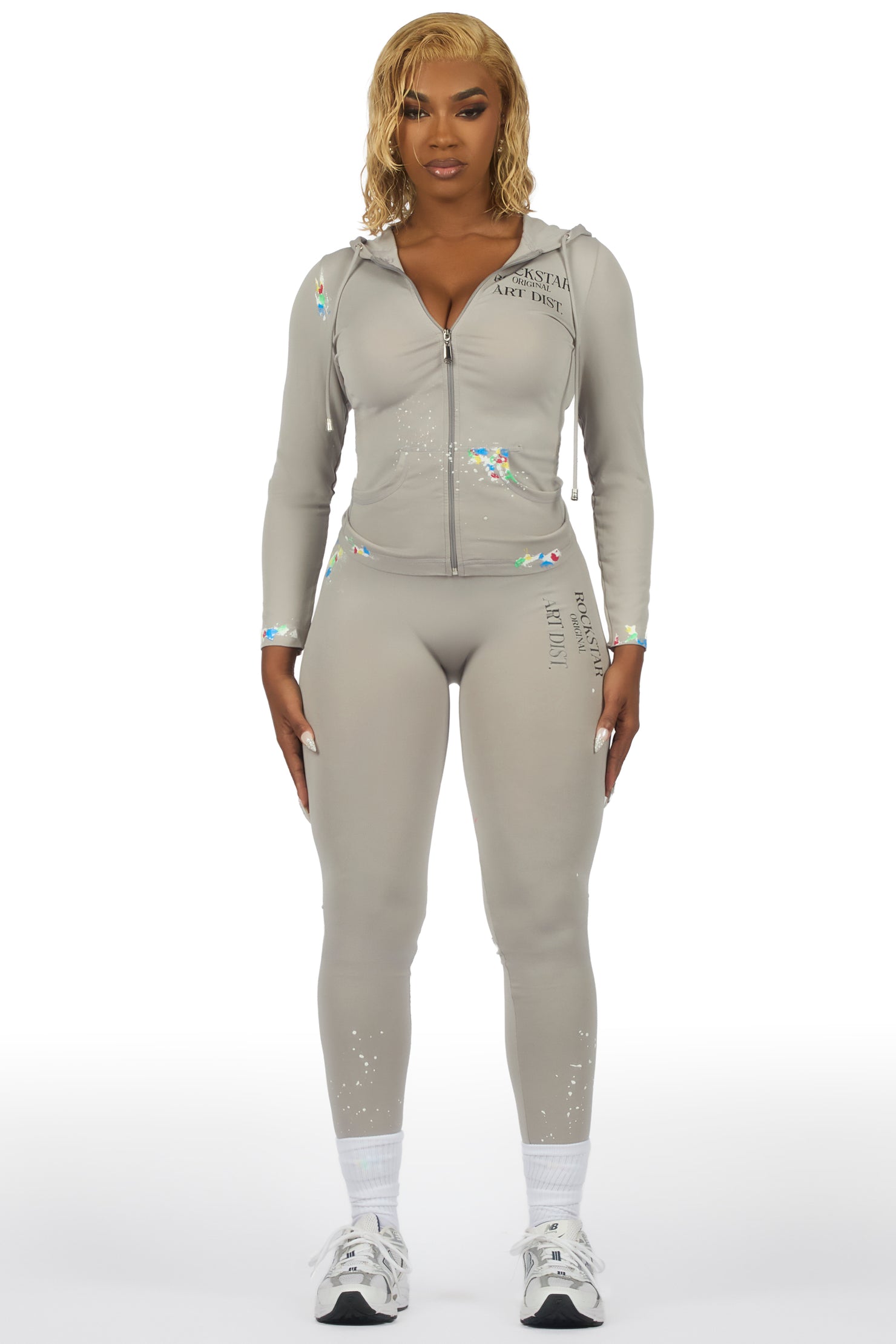 Kelci Light Grey Painted Active Set