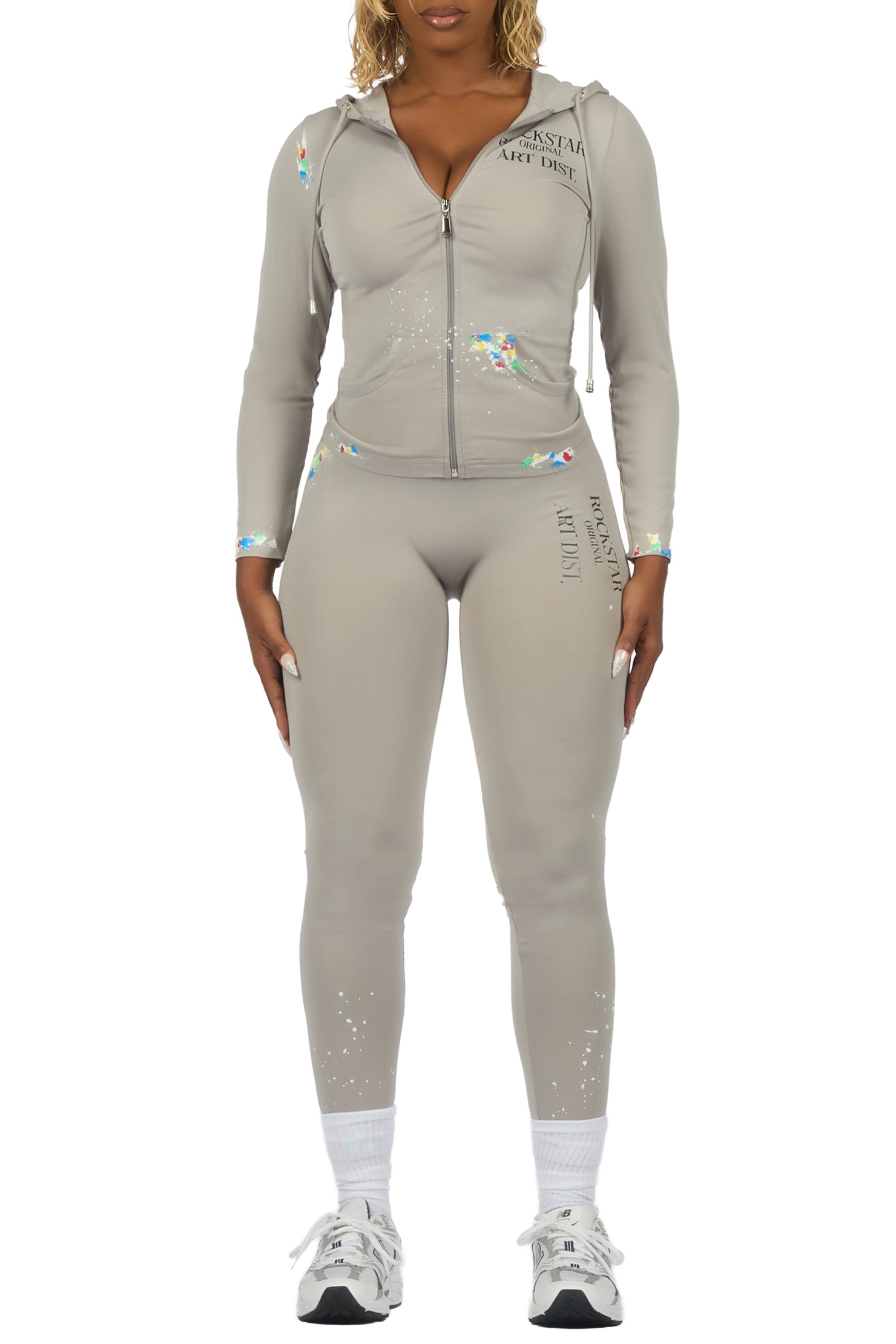 Kelci Light Grey Painted Active Set