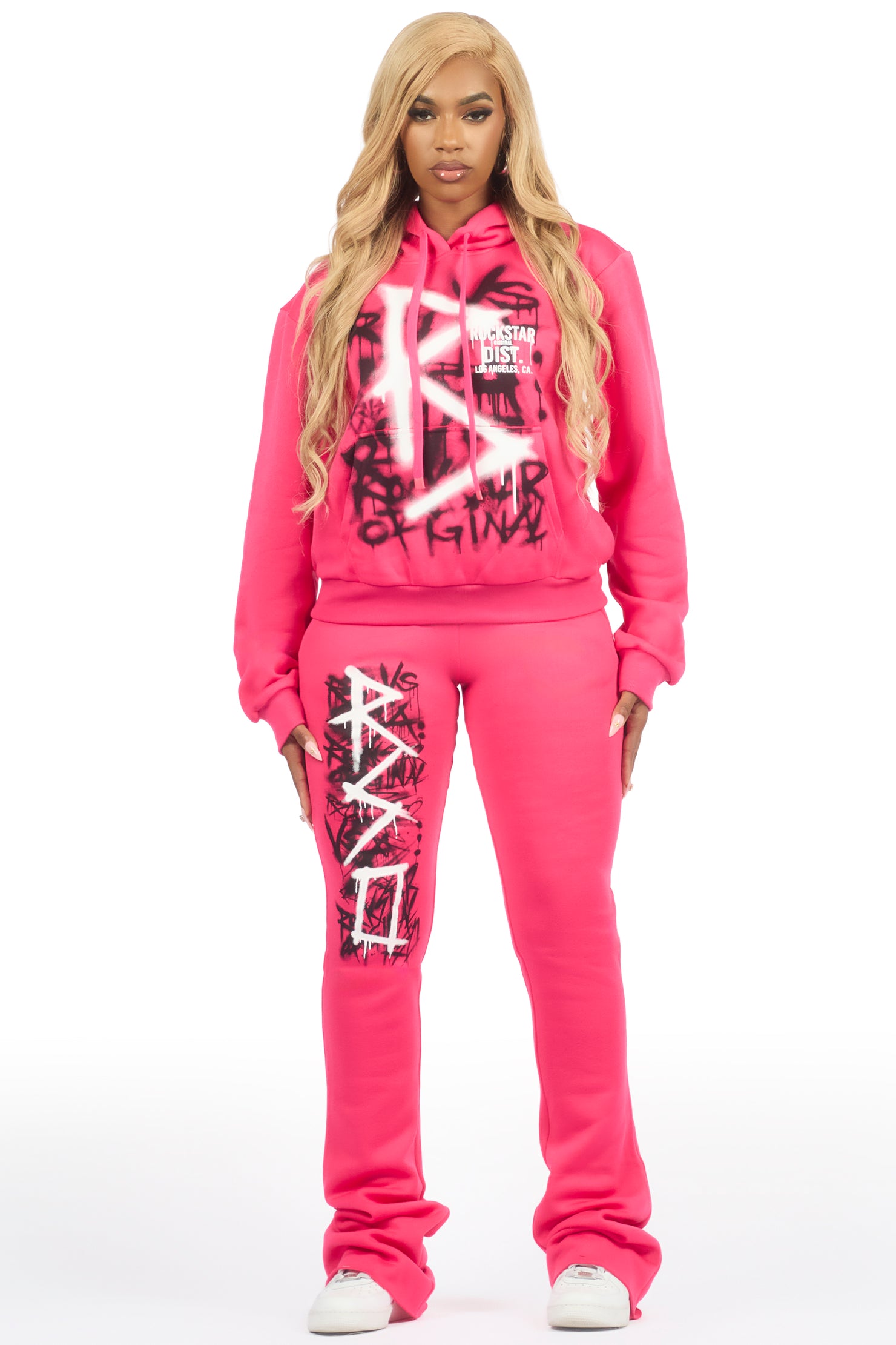 Tanesha Hot Pink Super Stacked Trackset