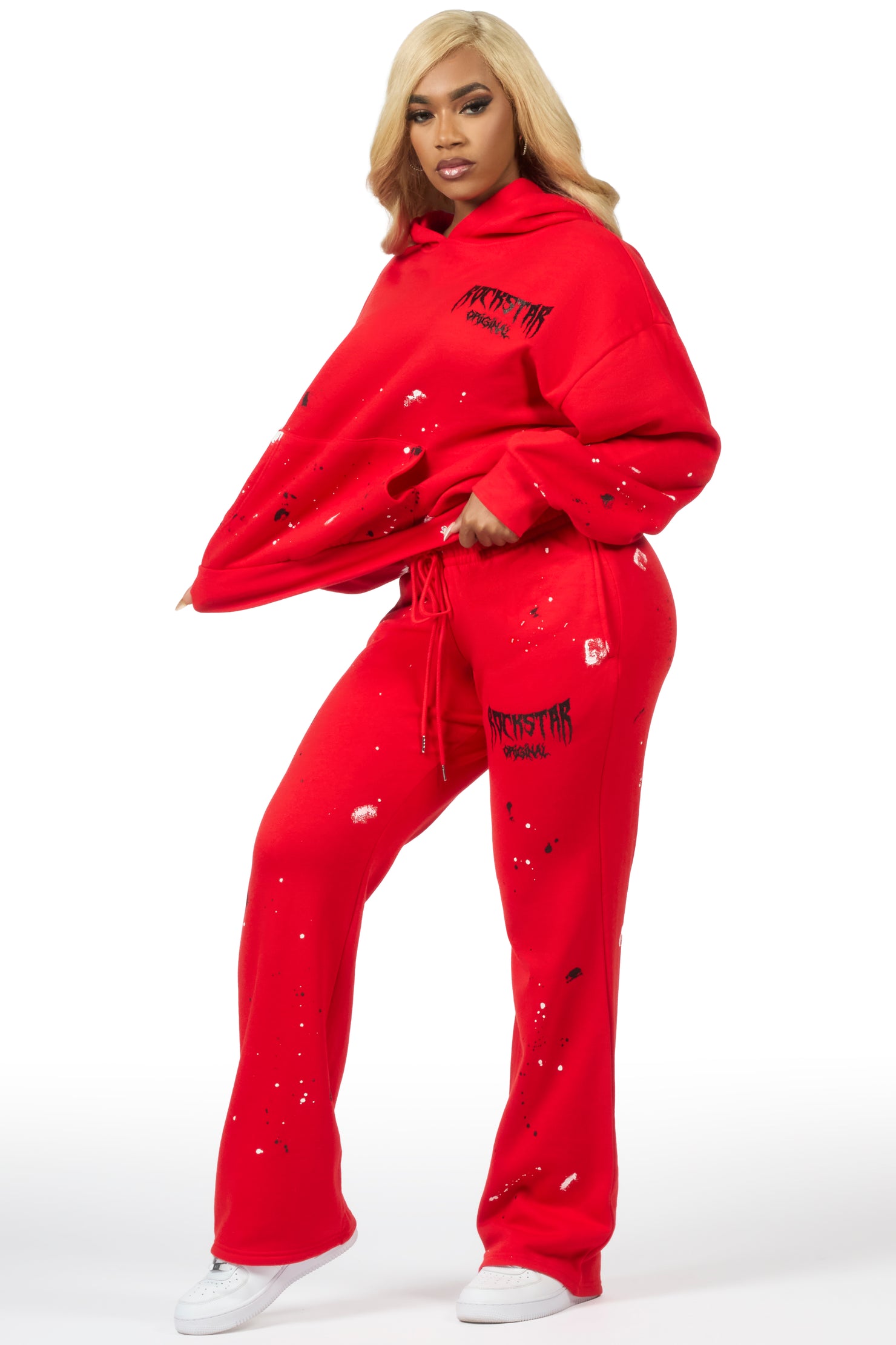 Hadley 2.0 Red/Black Relaxed Fit Track Set