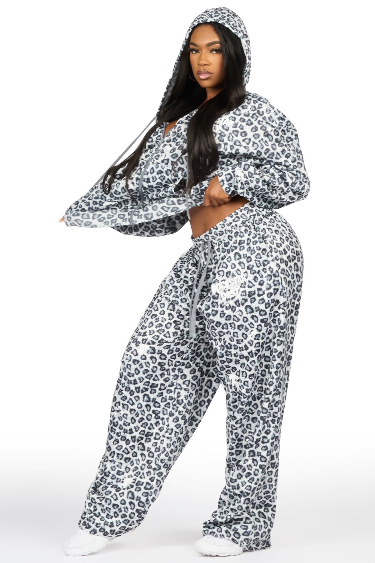 Halloway Grey Cheetah Painted Baggy Track Set