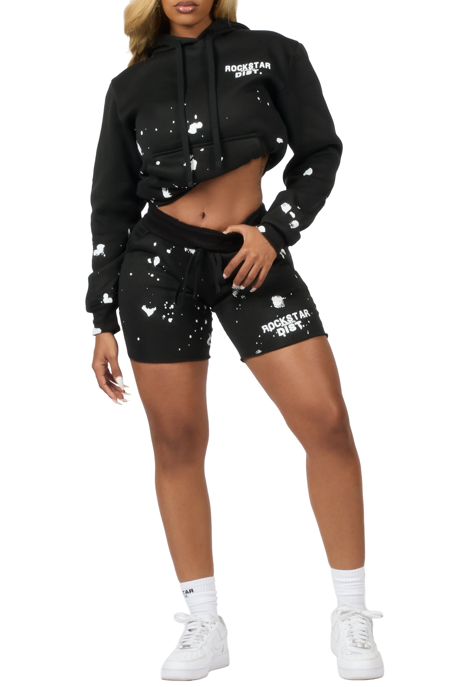 Just Between Us Black Short Set