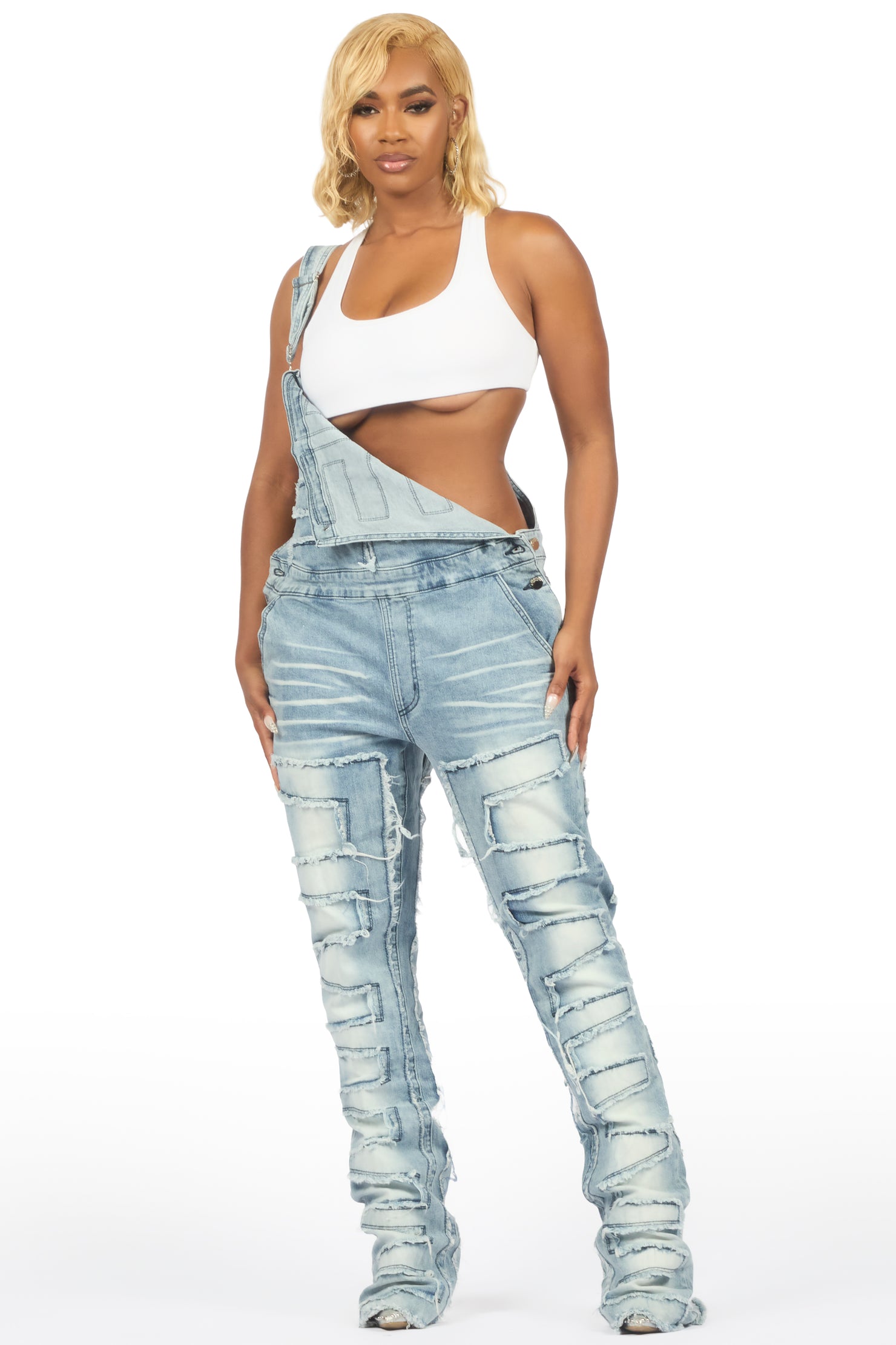 Daysha Blue Denim Overall