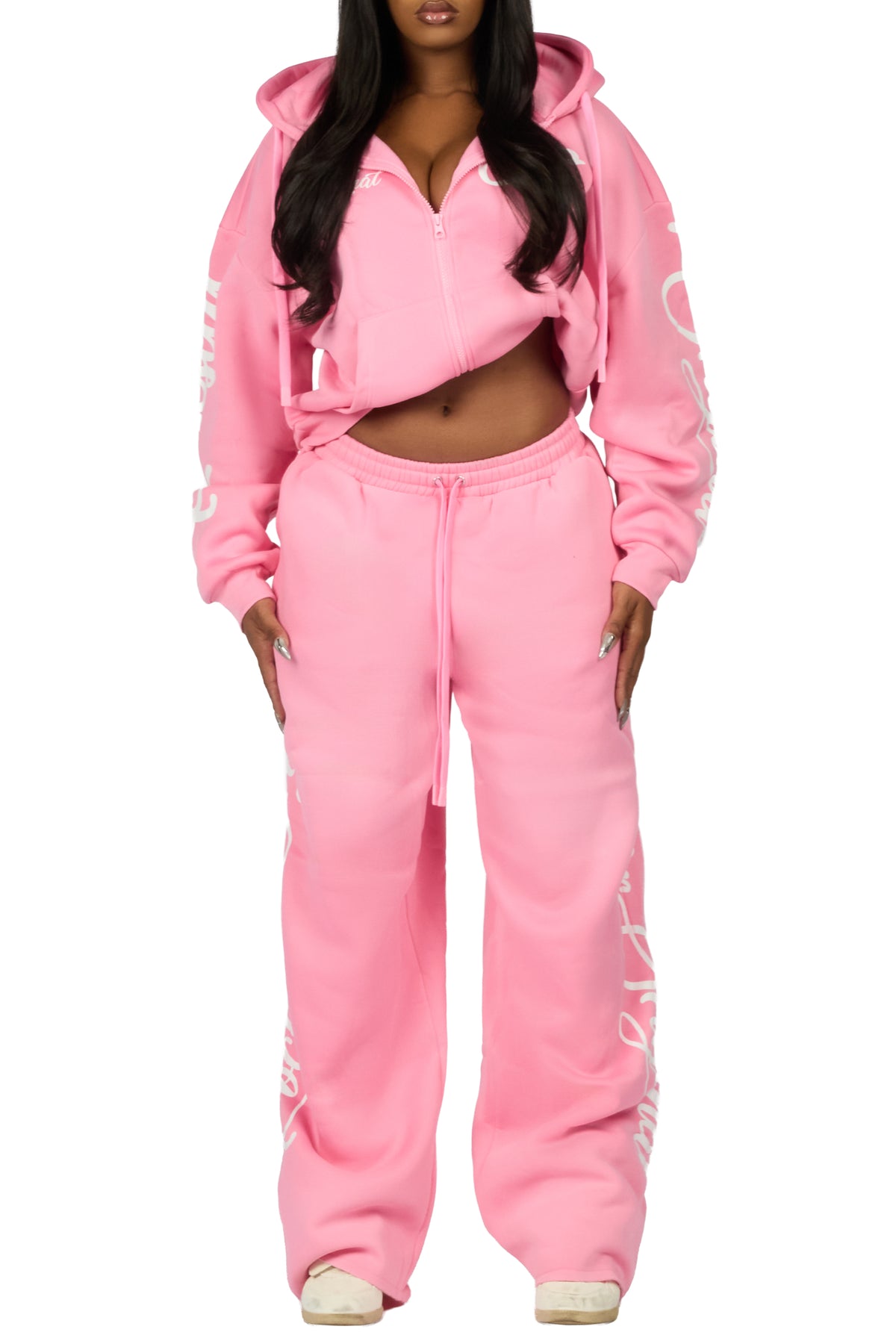Nakesha 3.0 Pink Zip Up Baggy Track Set