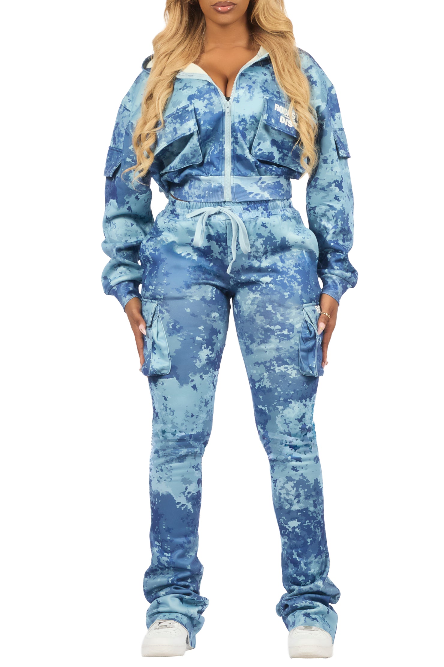 Tehjena Blue Digital Camo Stacked Trackset