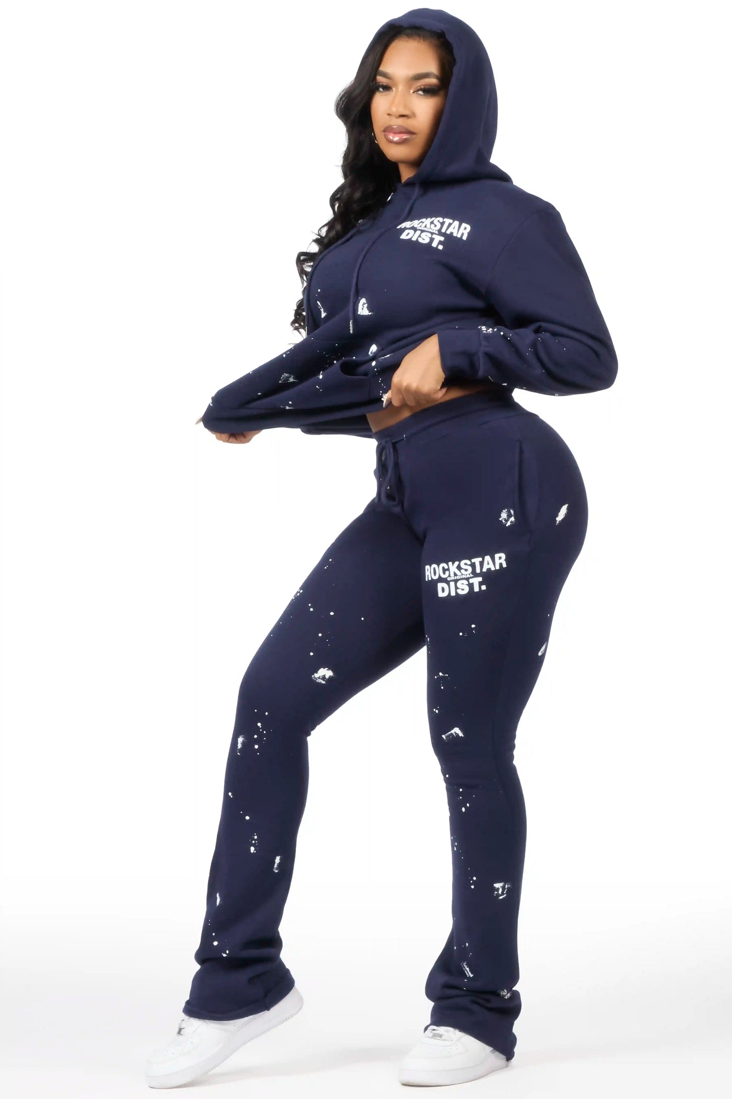 Jhalana Navy Stacked Track Set