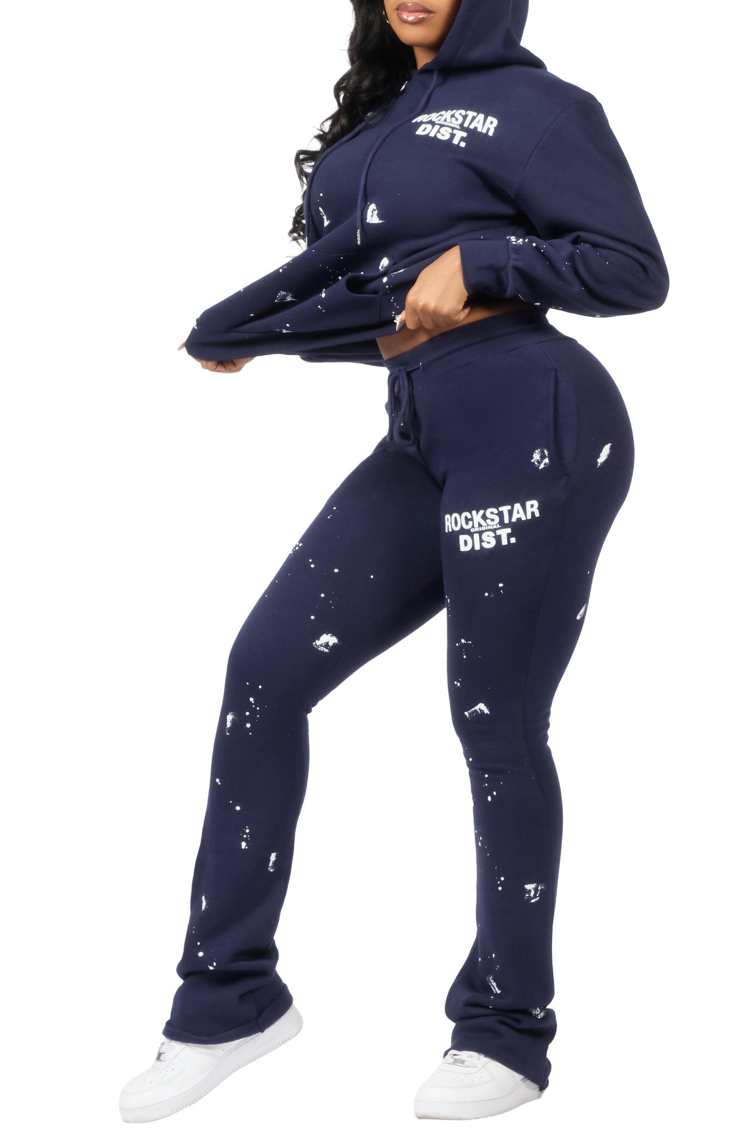 Jhalana Navy Stacked Track Set