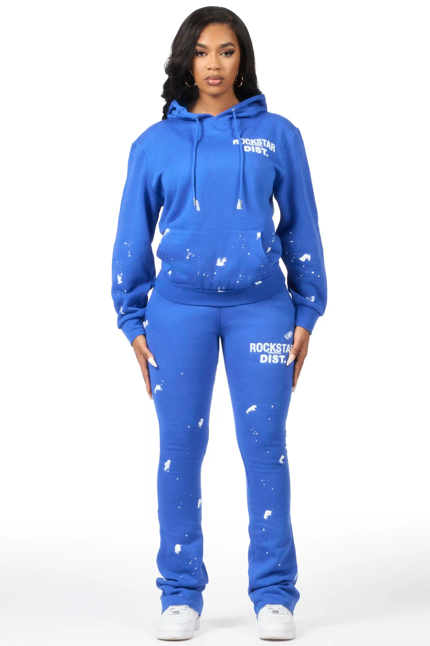 Jhalana Royal Blue Stacked Track Set
