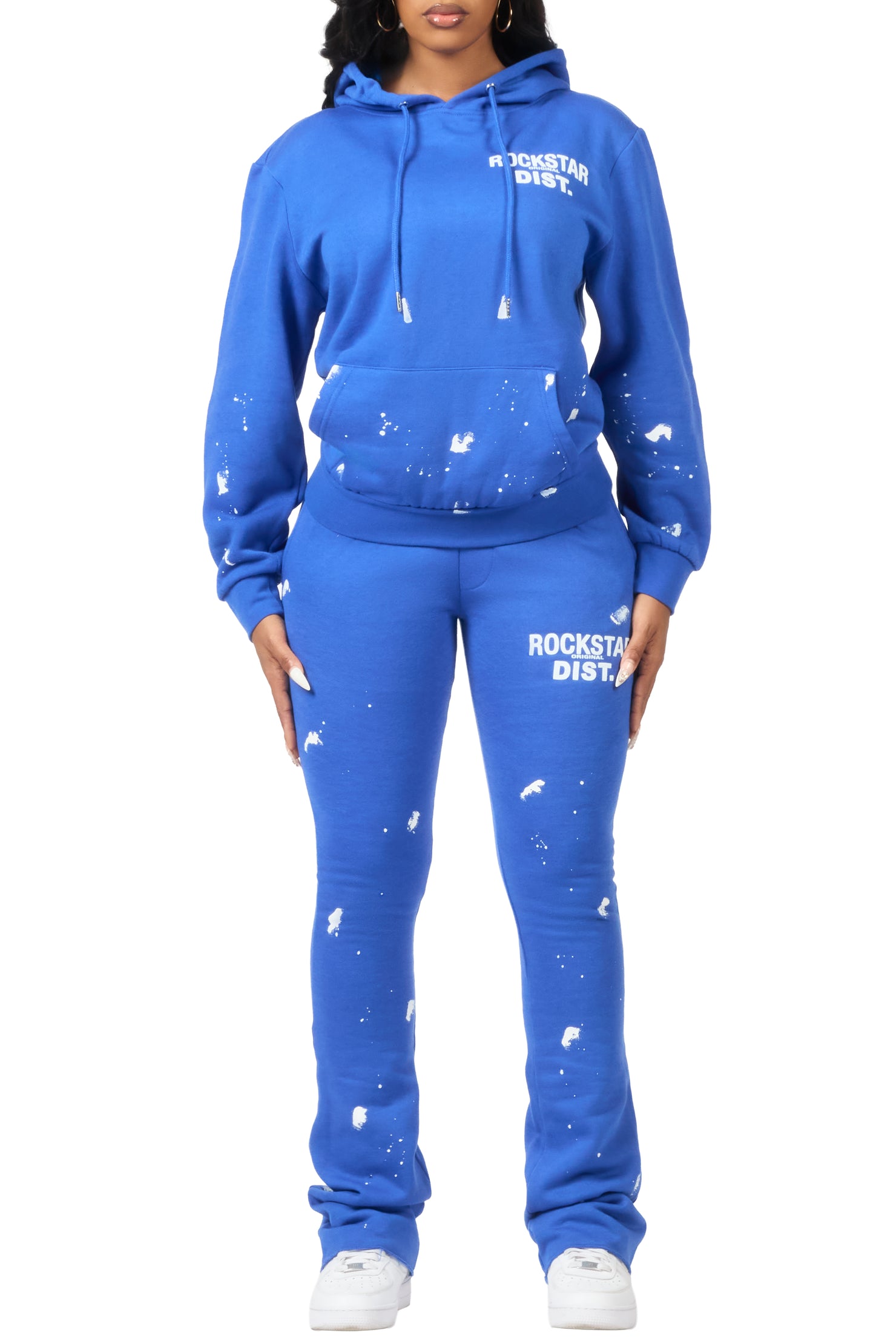 Jhalana Royal Blue Stacked Track Set
