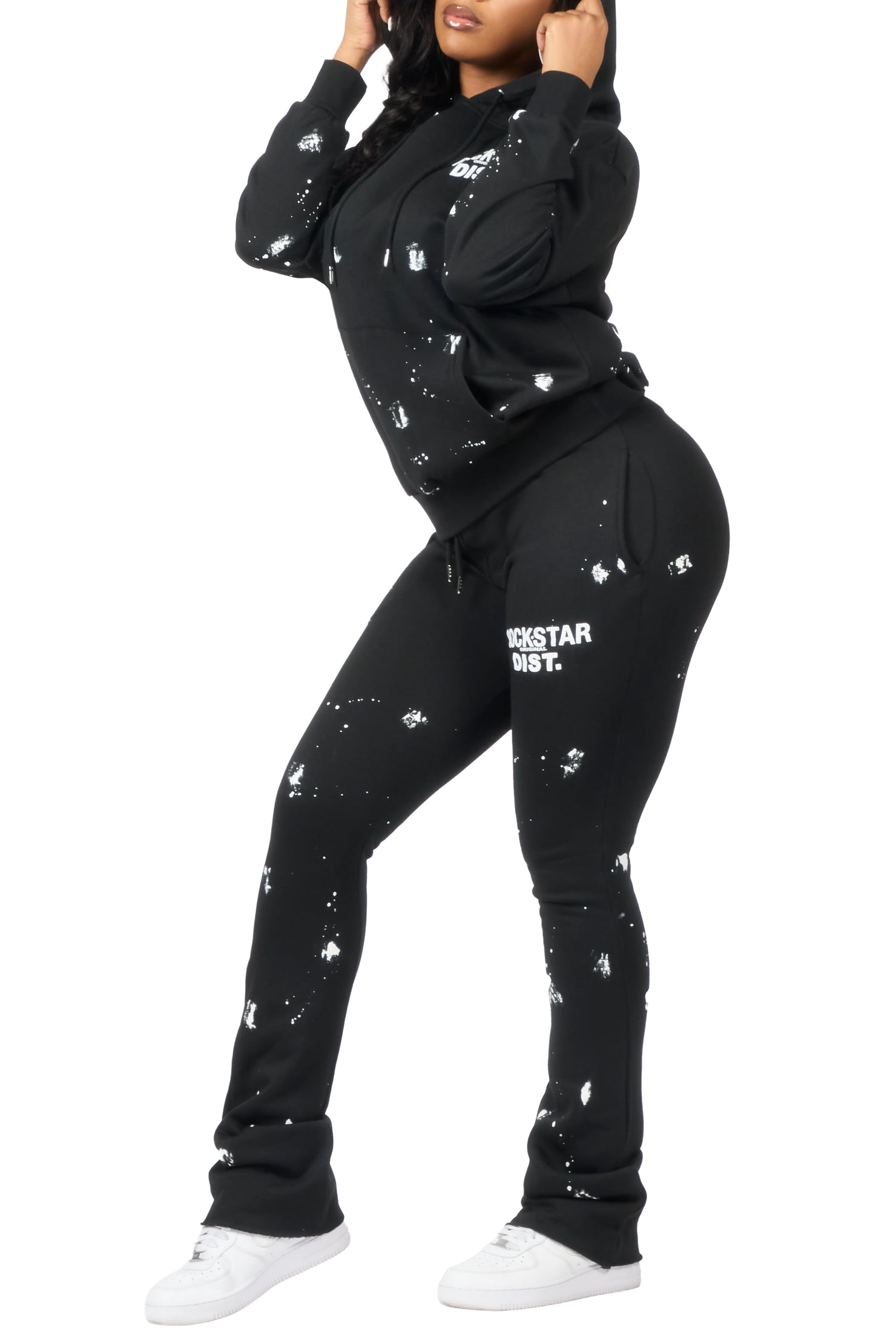 Jhalana Black Stacked Track Set