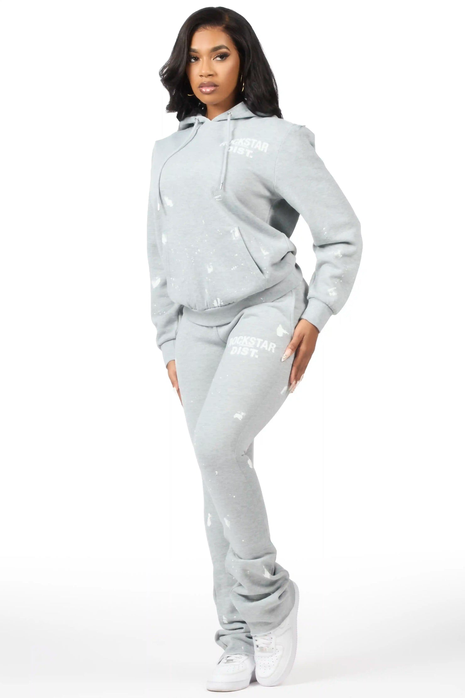 Jhalana H.Grey Stacked Track Set