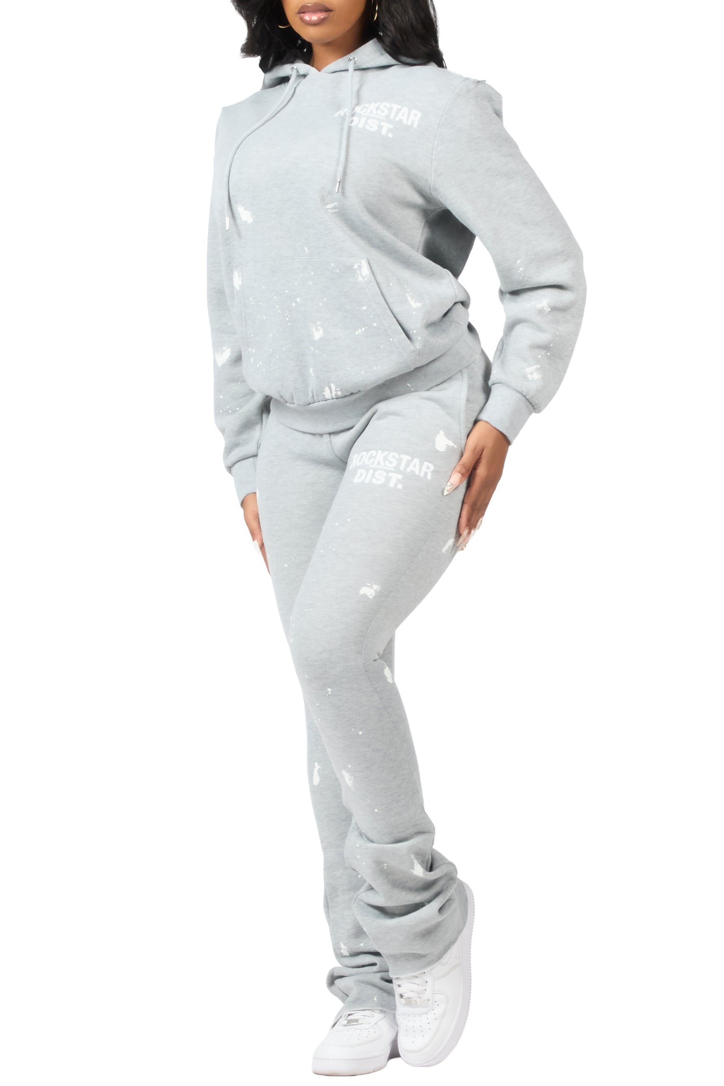 Jhalana H.Grey Stacked Track Set