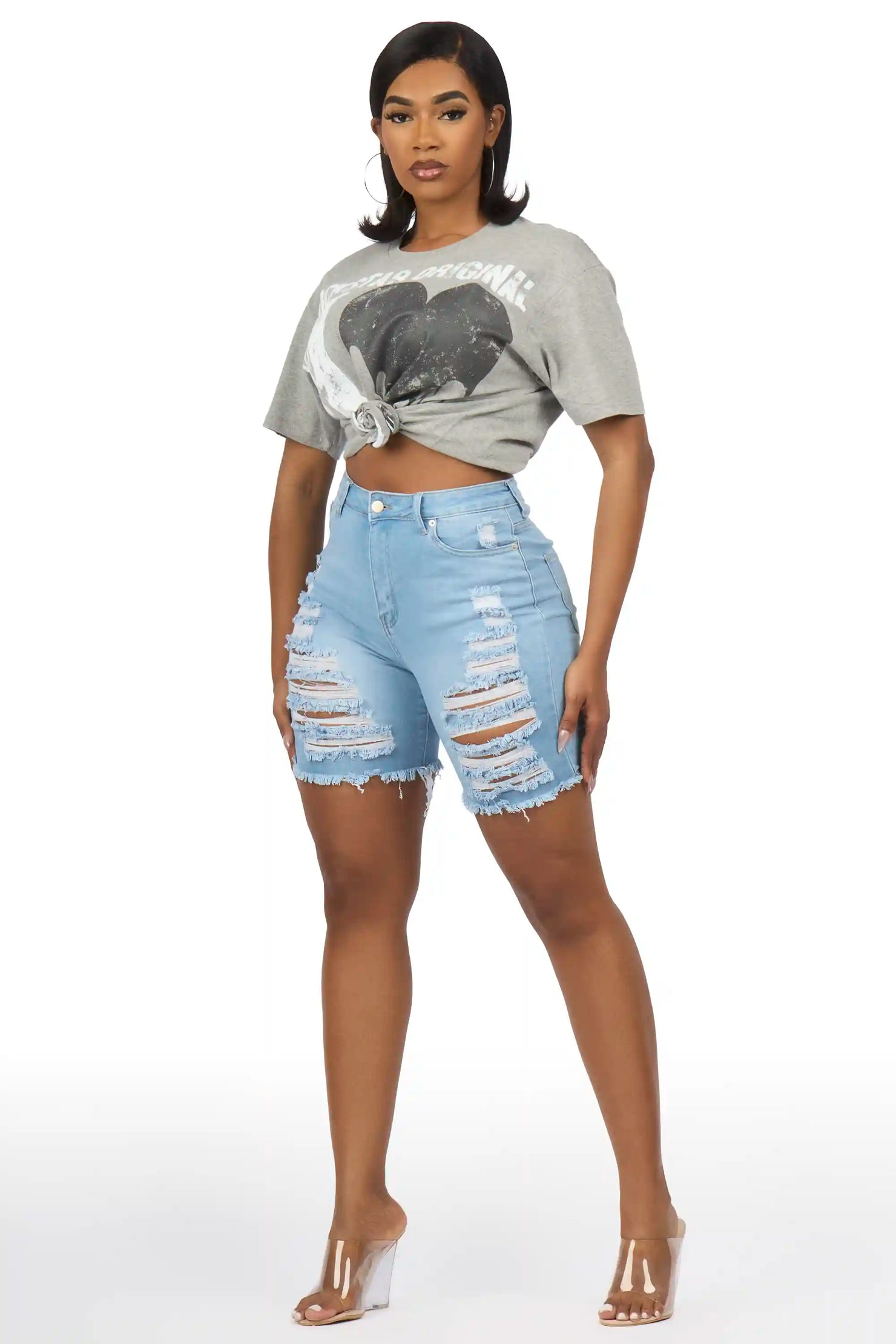 Yarina Grey T-Shirt