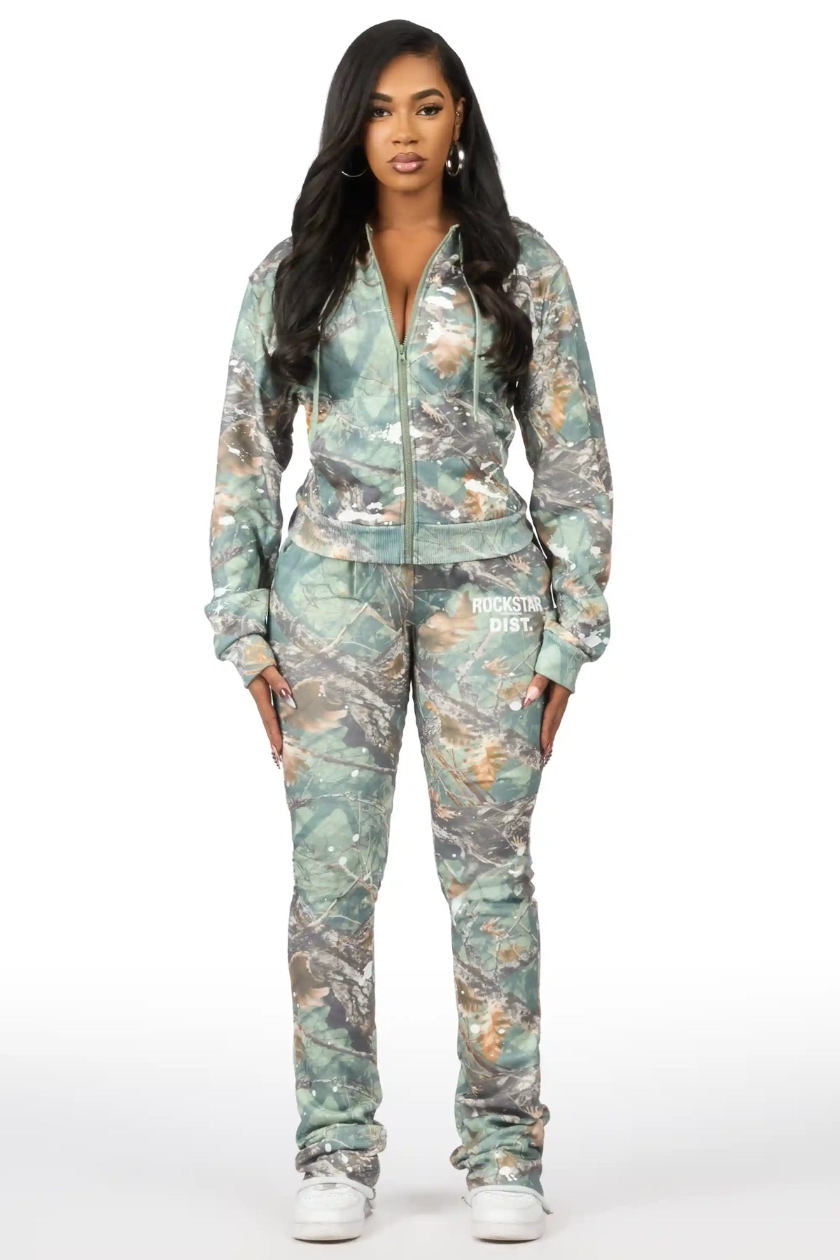 Halloway Tree Camo Zip Up Super Stacked Trackset