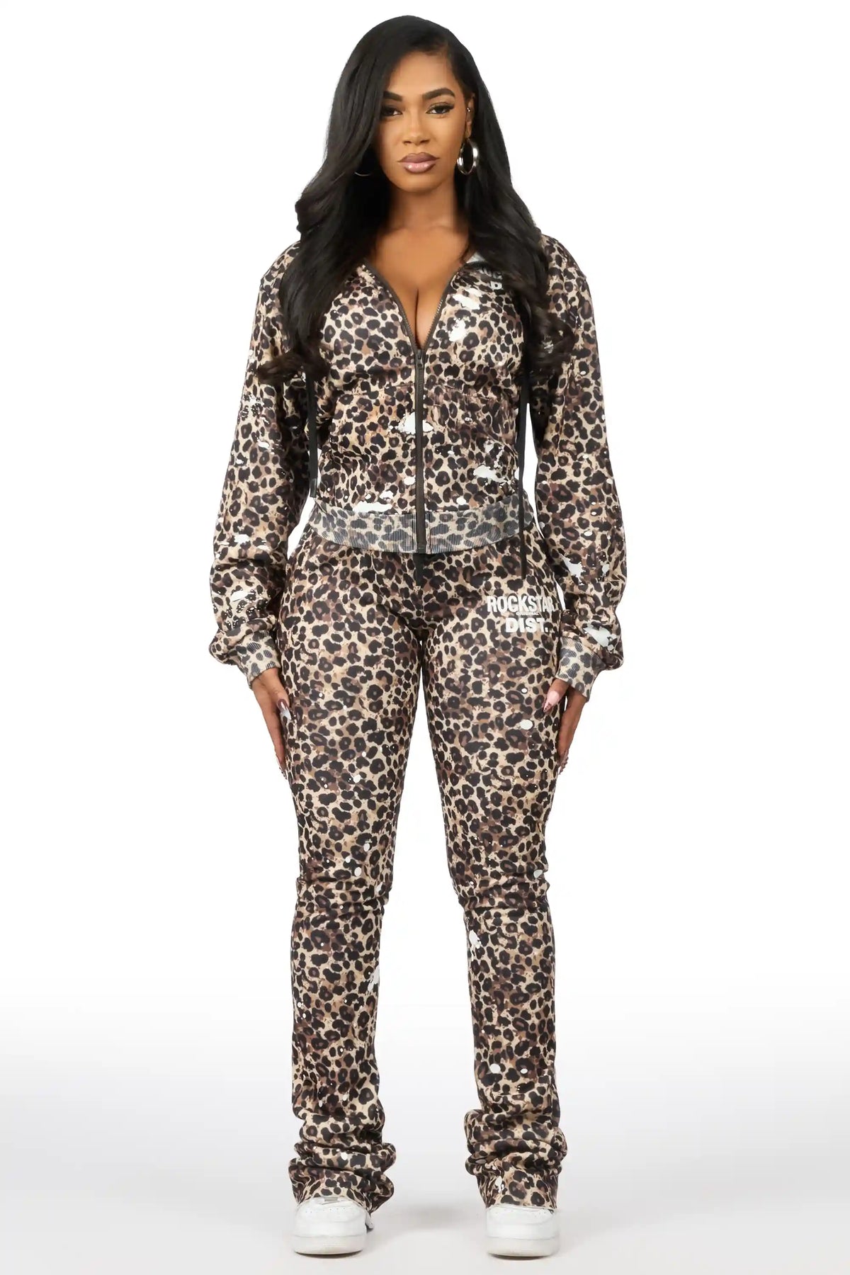 Halloway Cheetah Zip Up Super Stacked Trackset