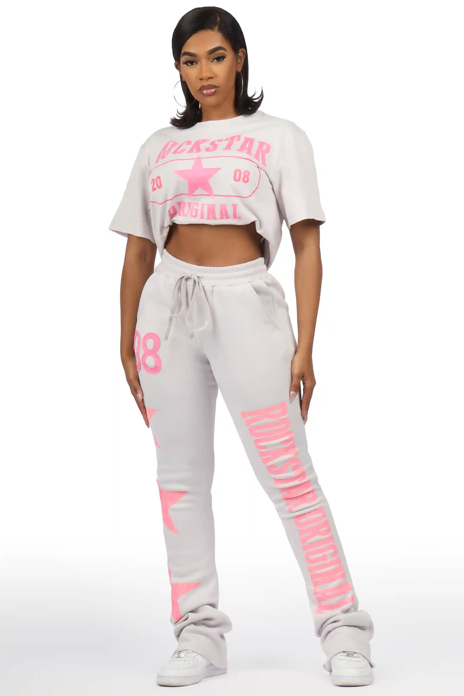 Chavonne Grey T-Shirt Trackset