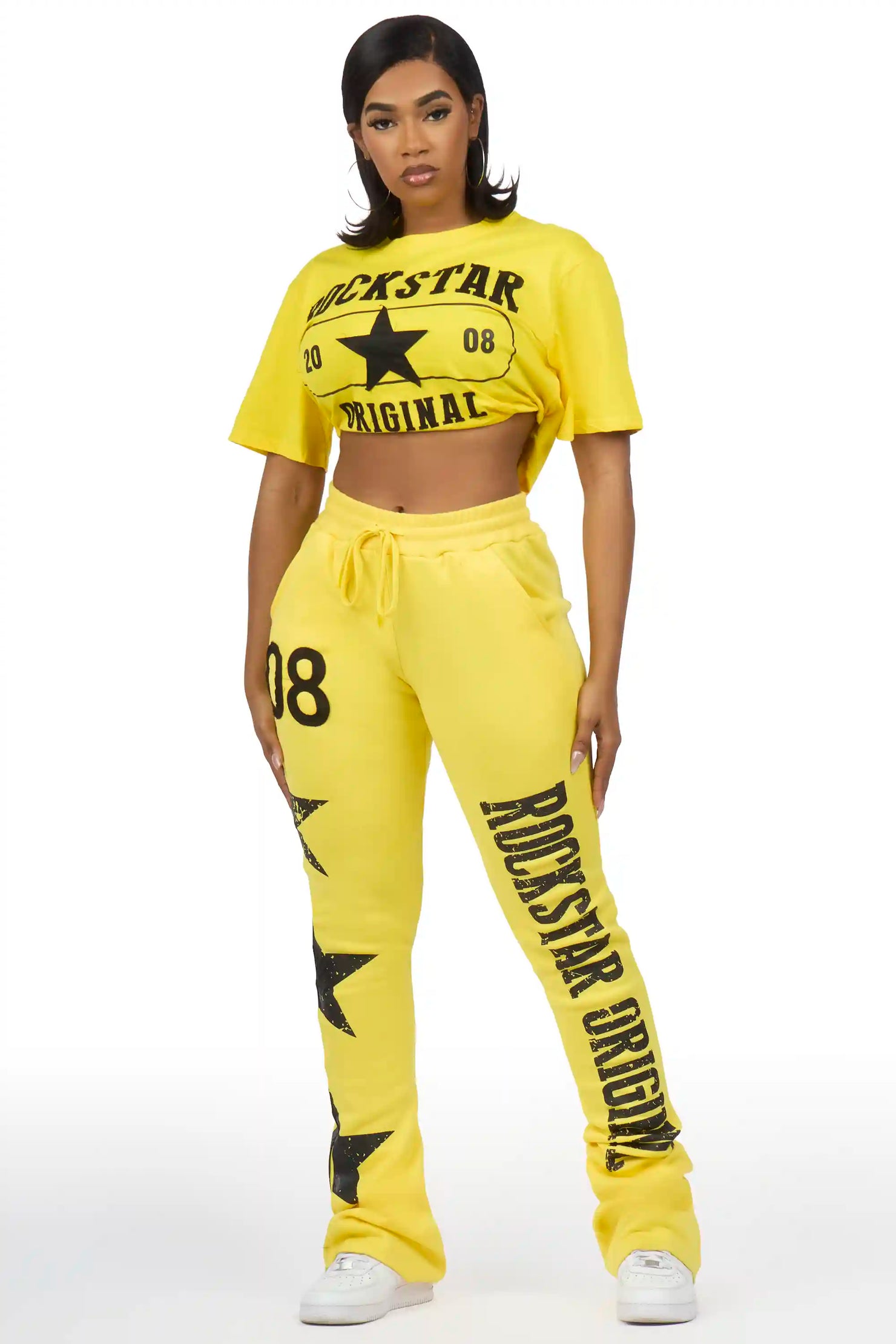 Chavonne Yellow T-Shirt Trackset