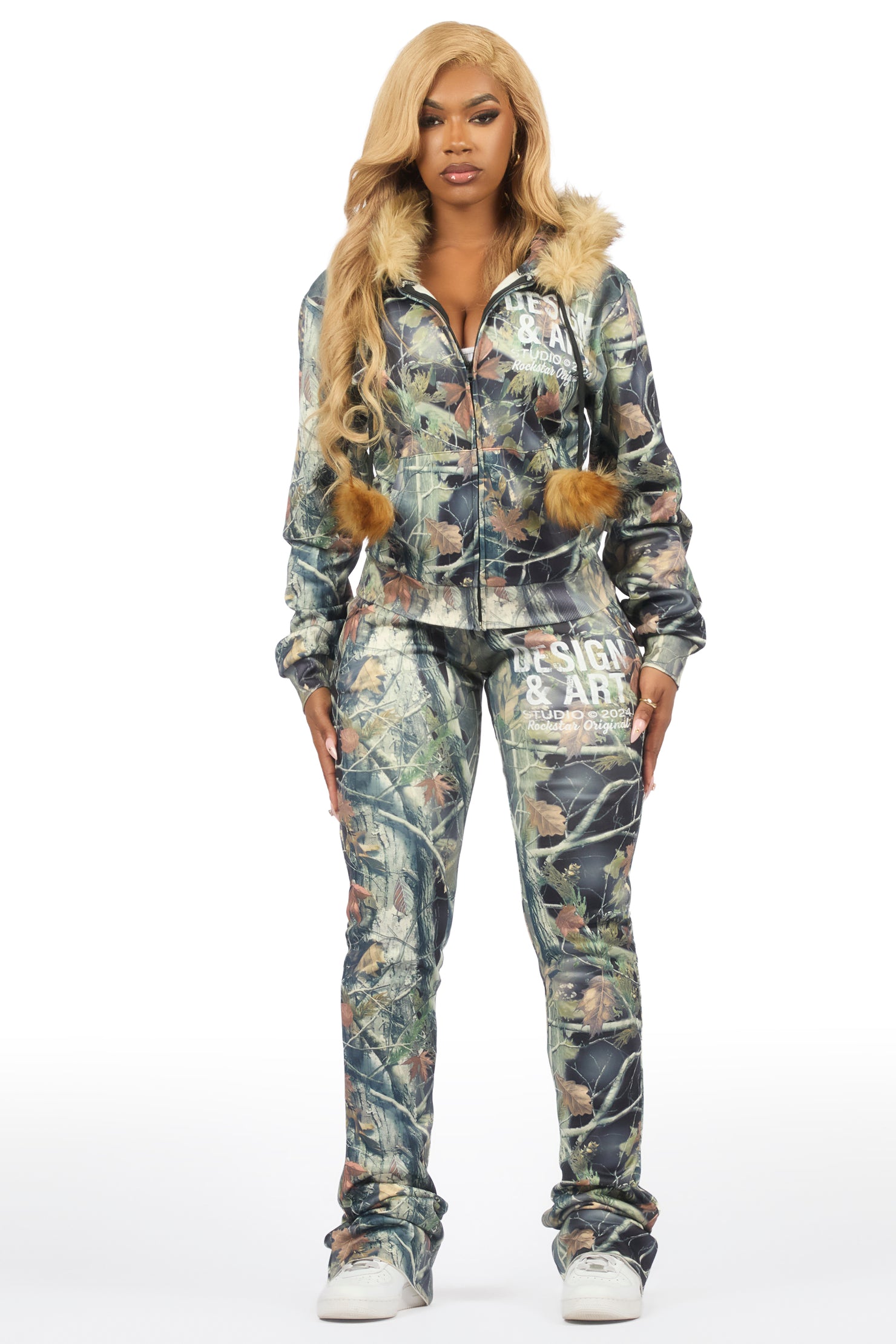 Benita Black Tree Camo Super Stacked Trackset