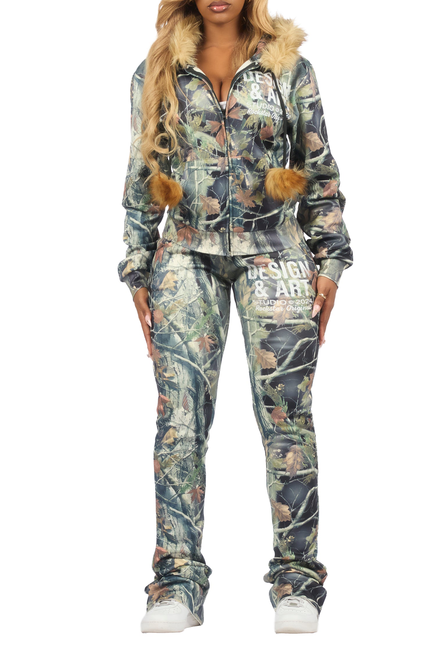 Benita Black Tree Camo Super Stacked Trackset