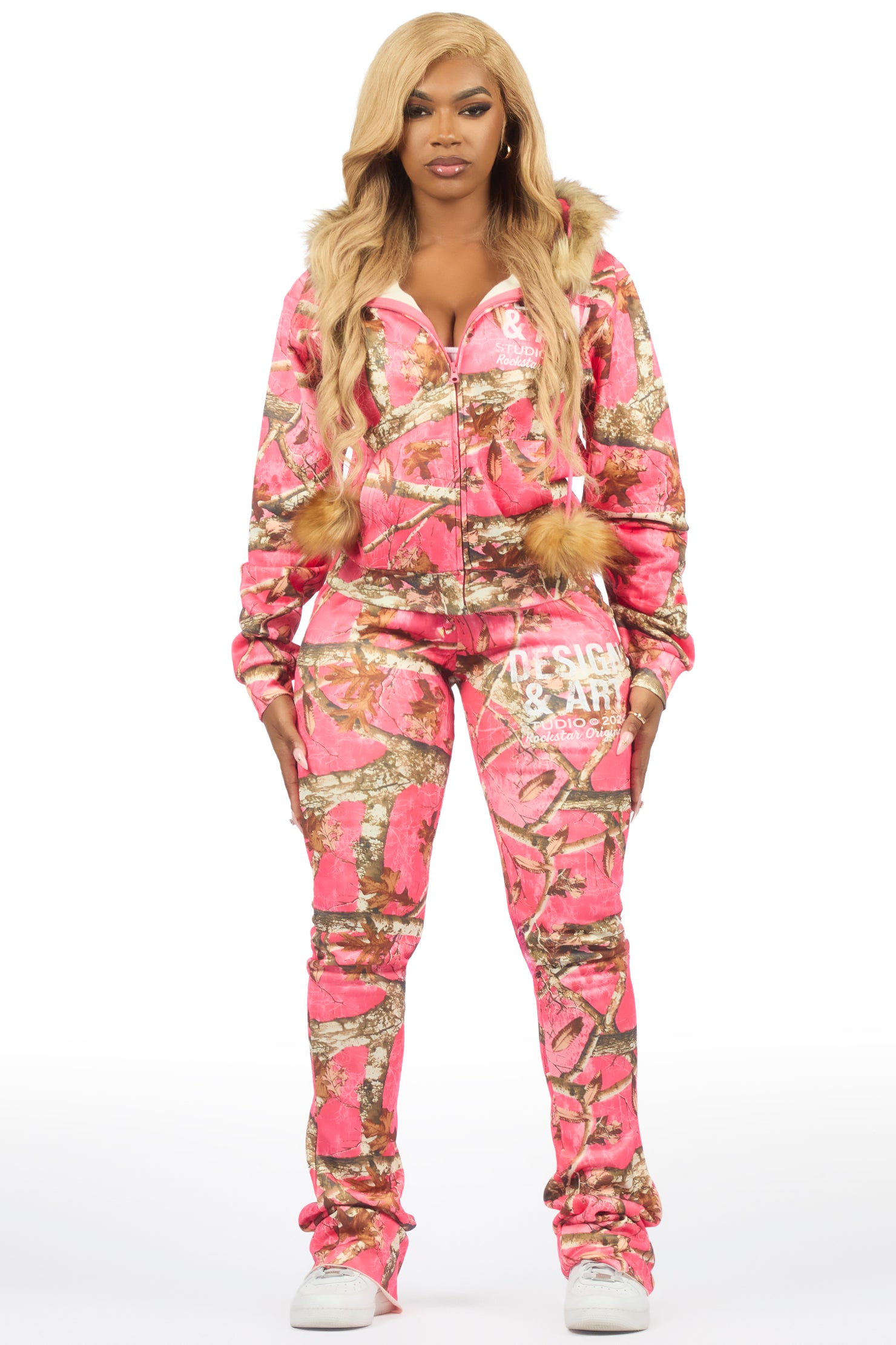Benita Pink Tree Camo Super Stacked Trackset