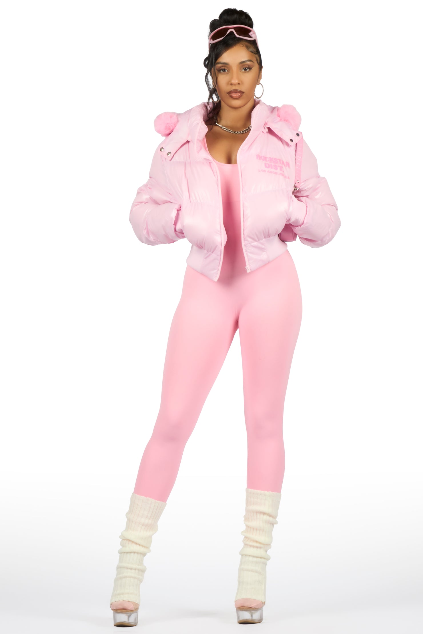 Moncia Pink Puffer Jacket