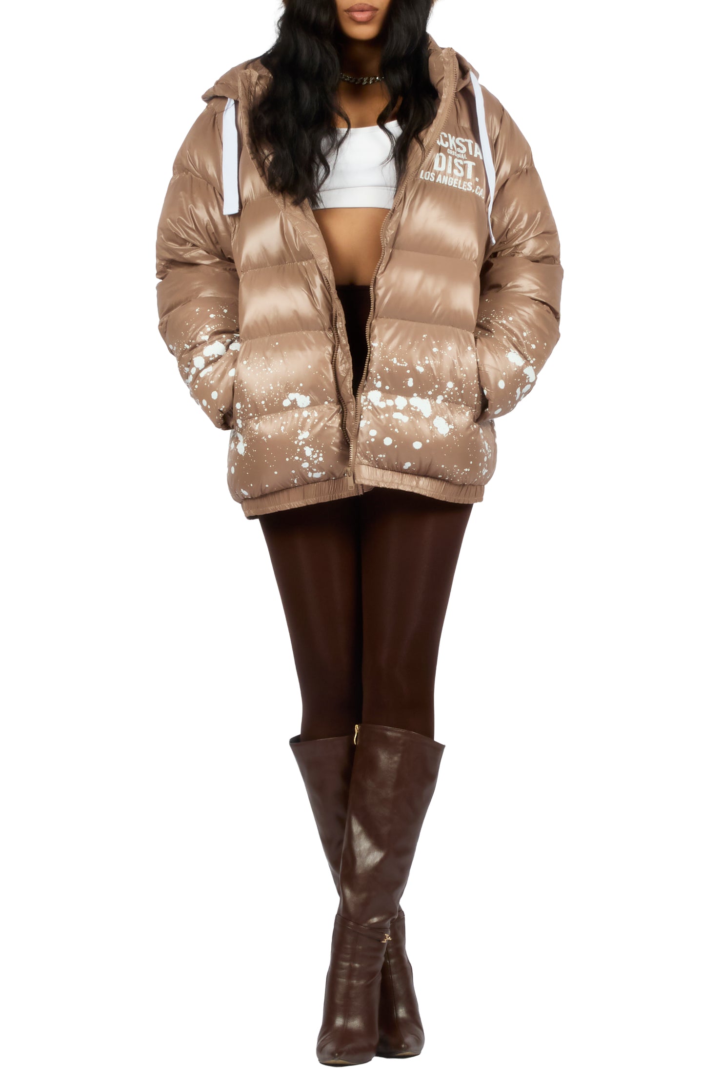 Art Dist. 2.0 Mocha Puffer Jacket