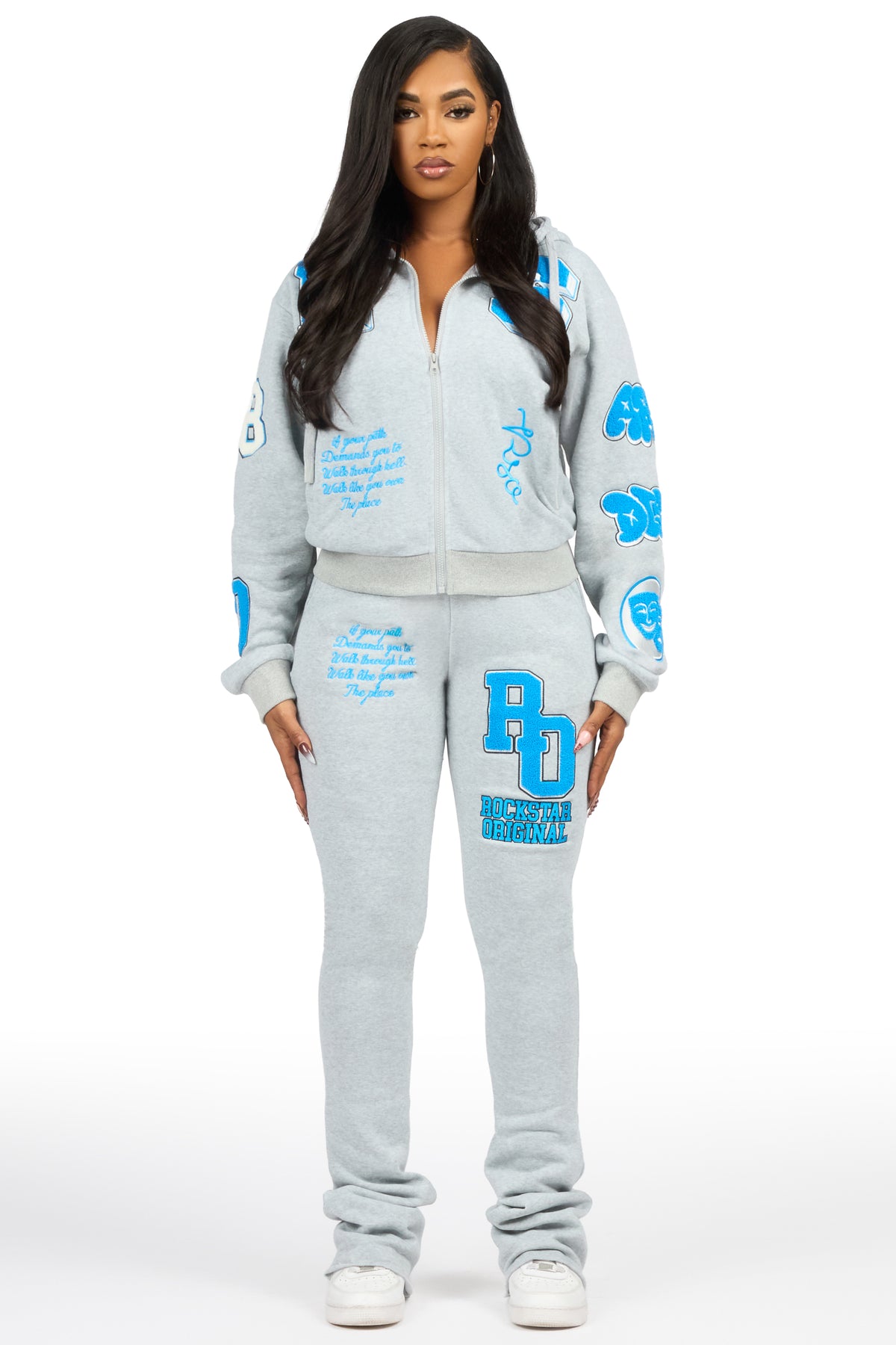 Leslee Heather Grey Super Stacked Trackset