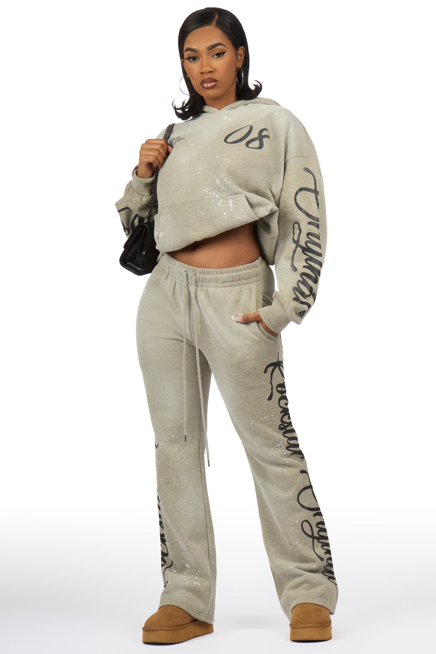 Nakesha 2.0 Vintage Dark Oatmeal Relaxed Fit Track Set